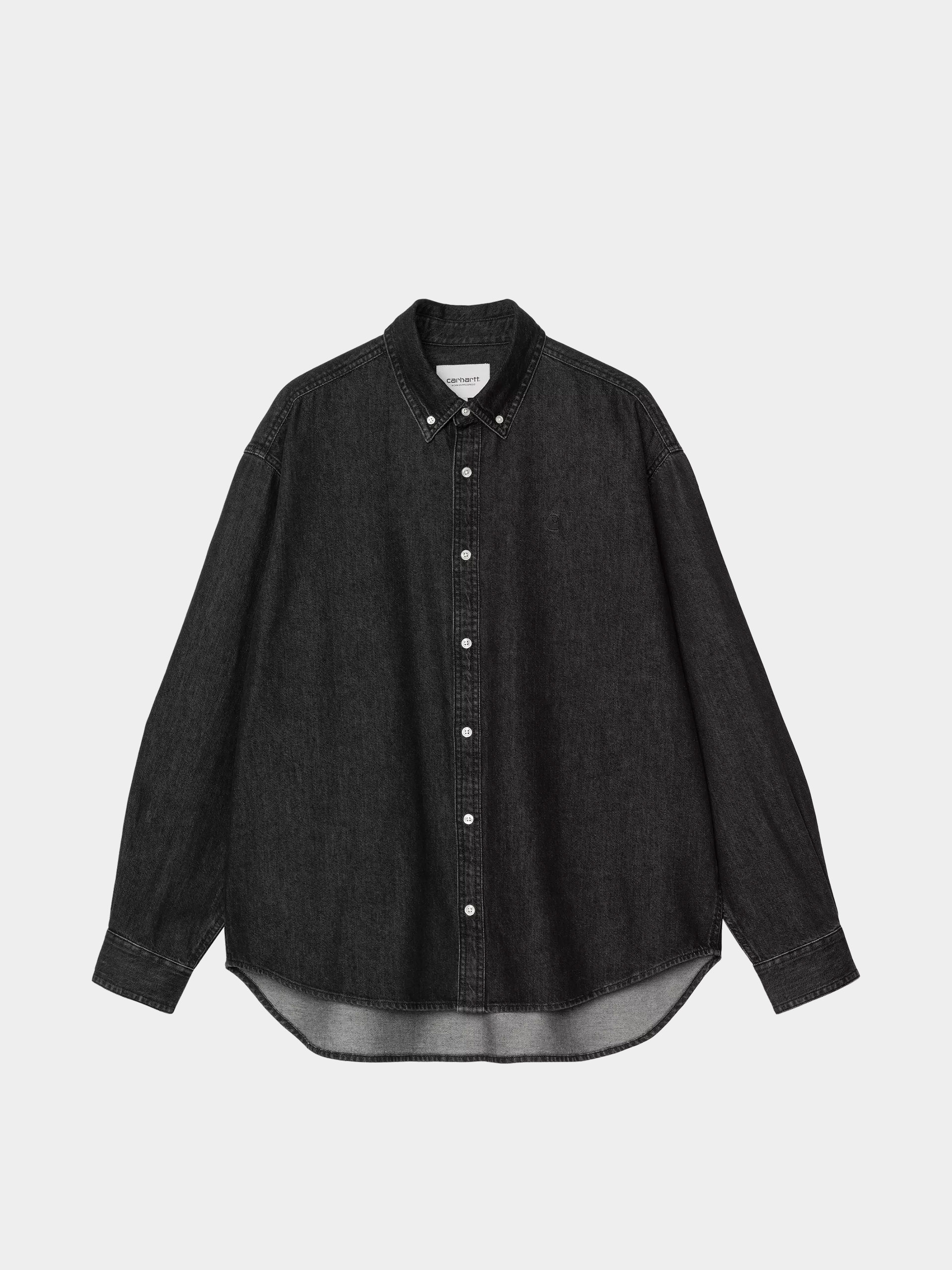 Carhartt WIP Hemd Lucas (black/stone washed)
