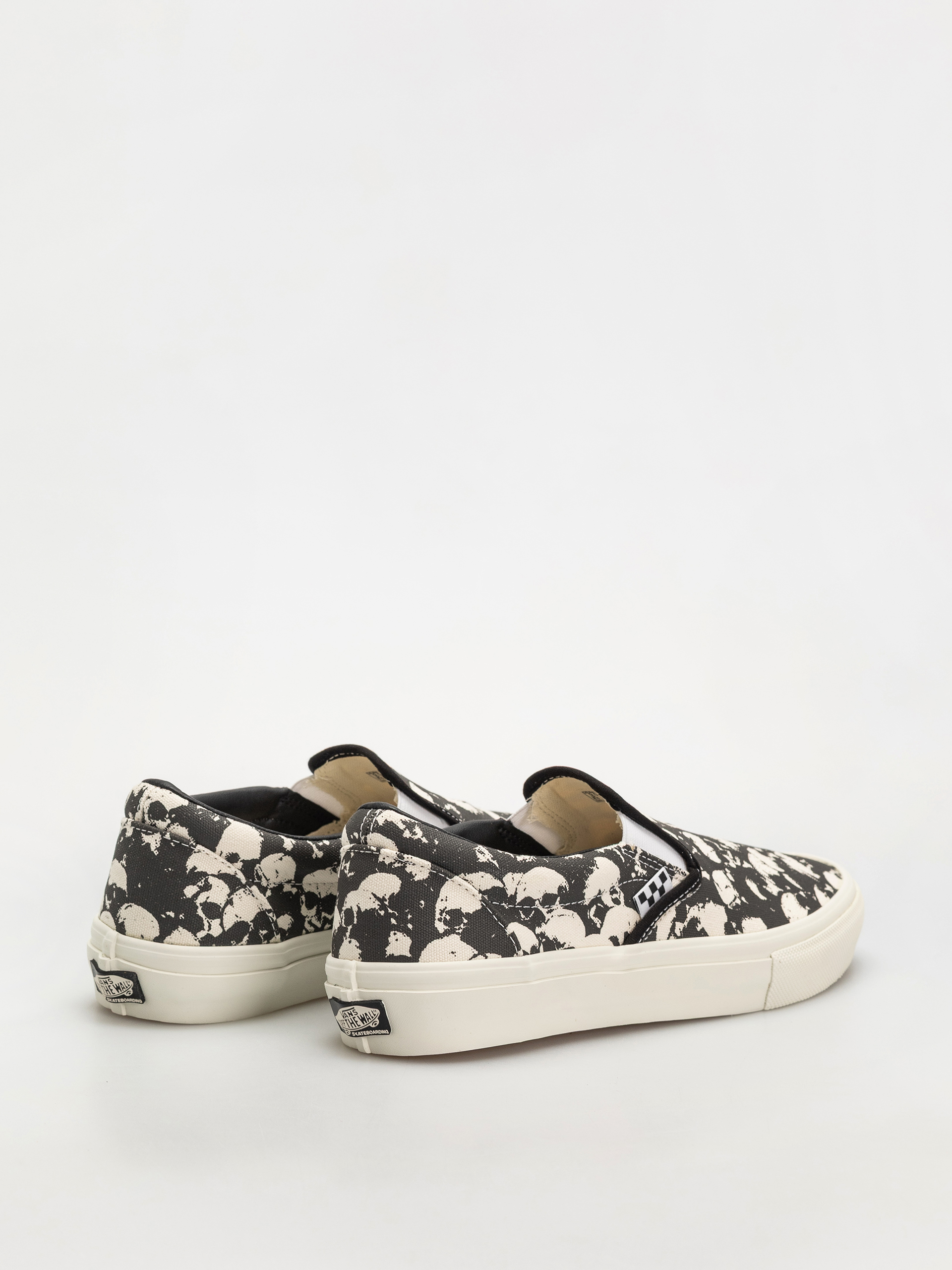 Vans Skate Slip On Schuhe (skull pile black/white/gum)