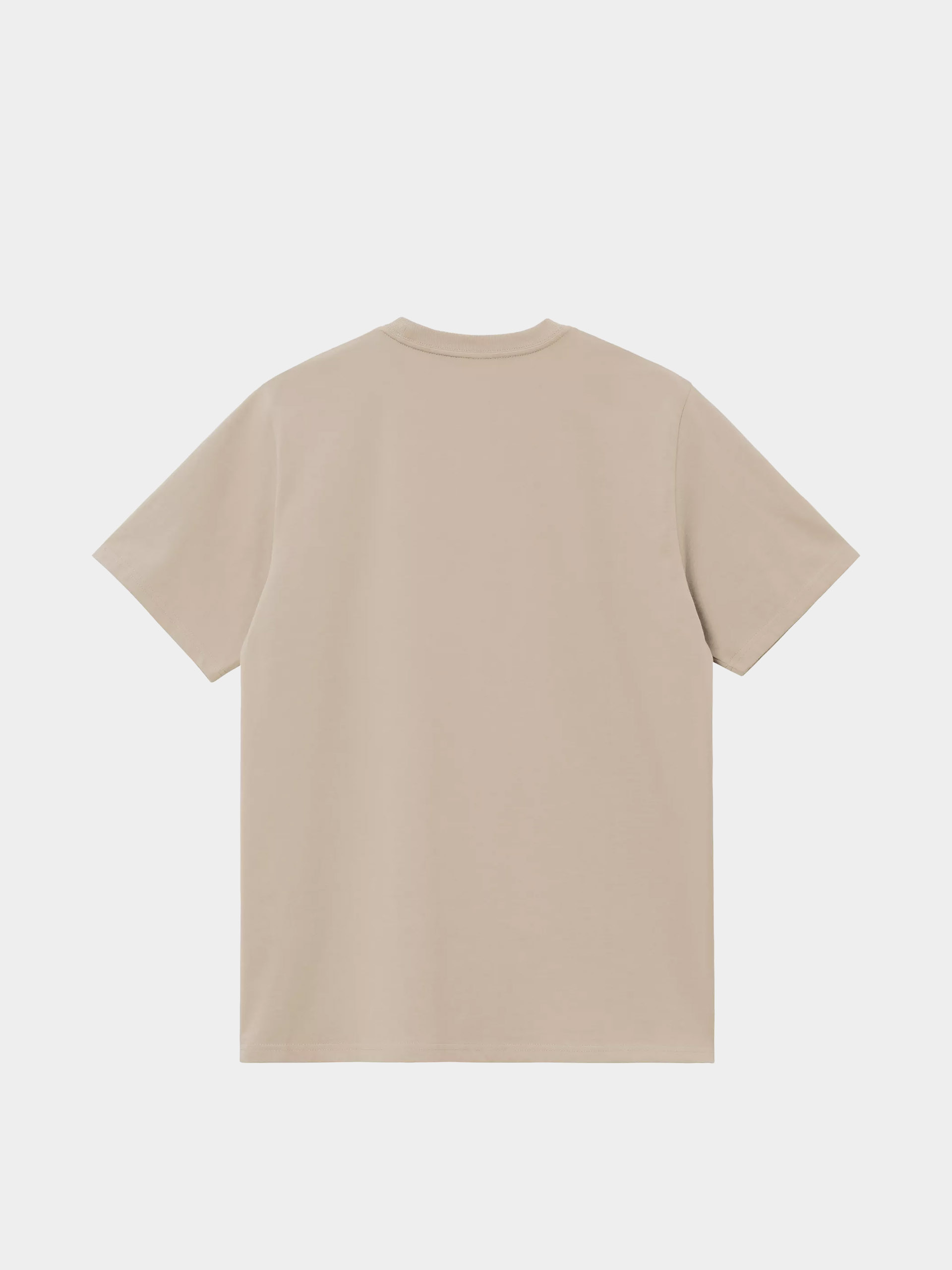 Carhartt WIP T-Shirt Script Embroidery (fleur de sel/white)