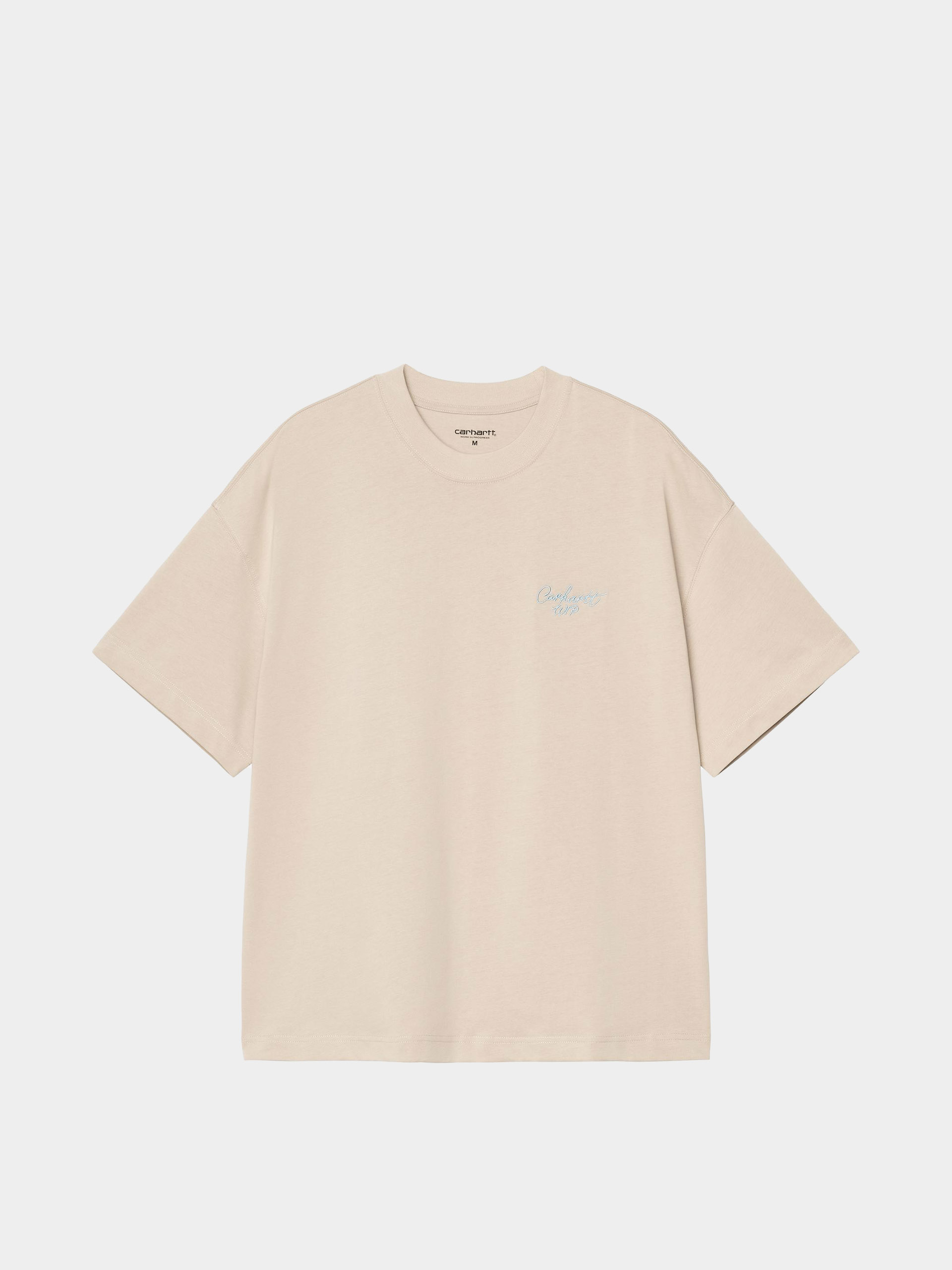 Carhartt WIP T-Shirt Signature Script (fleur de sel/citadel)