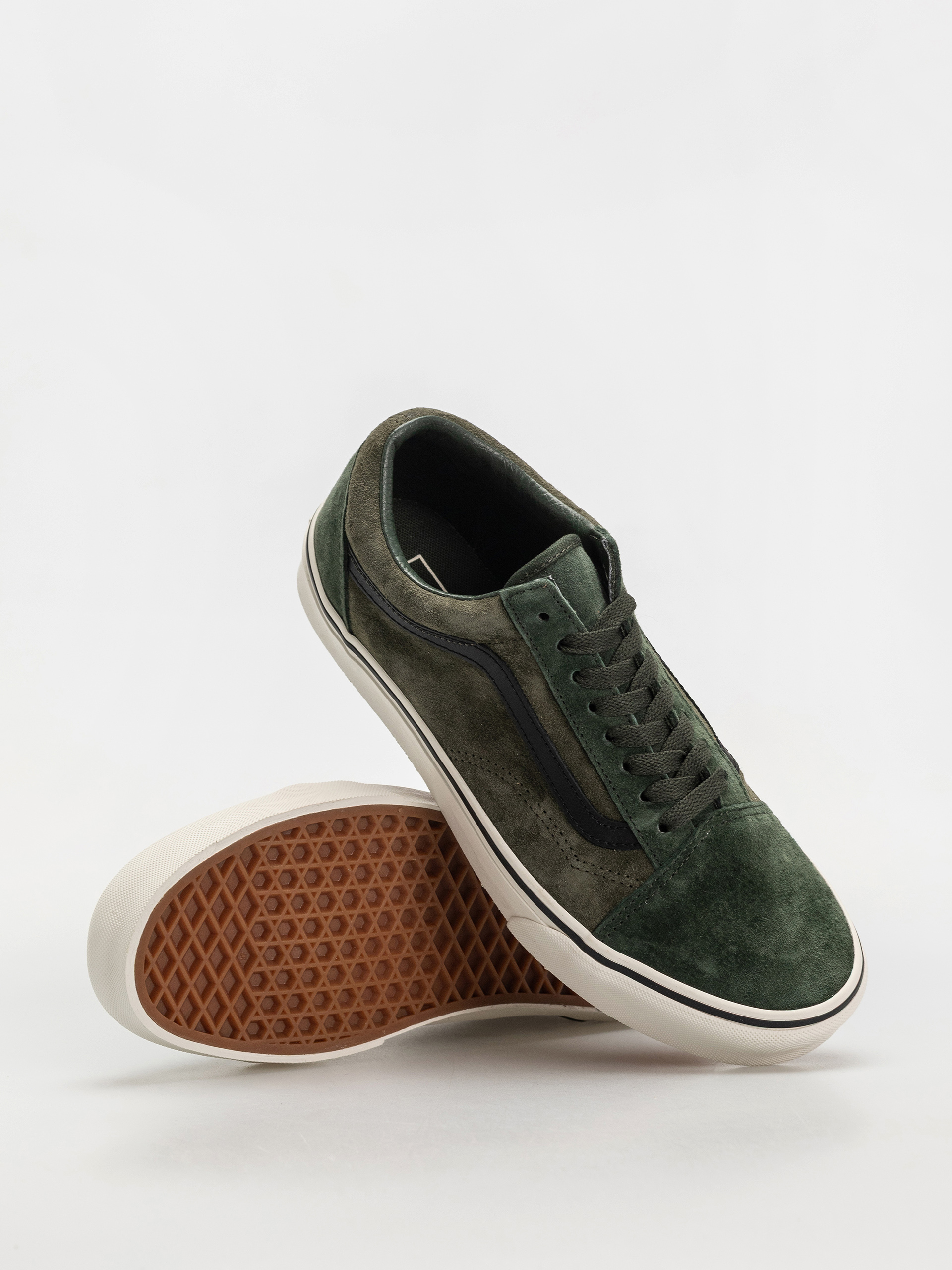 Vans Old Skool Schuhe (pig suede green/multi)