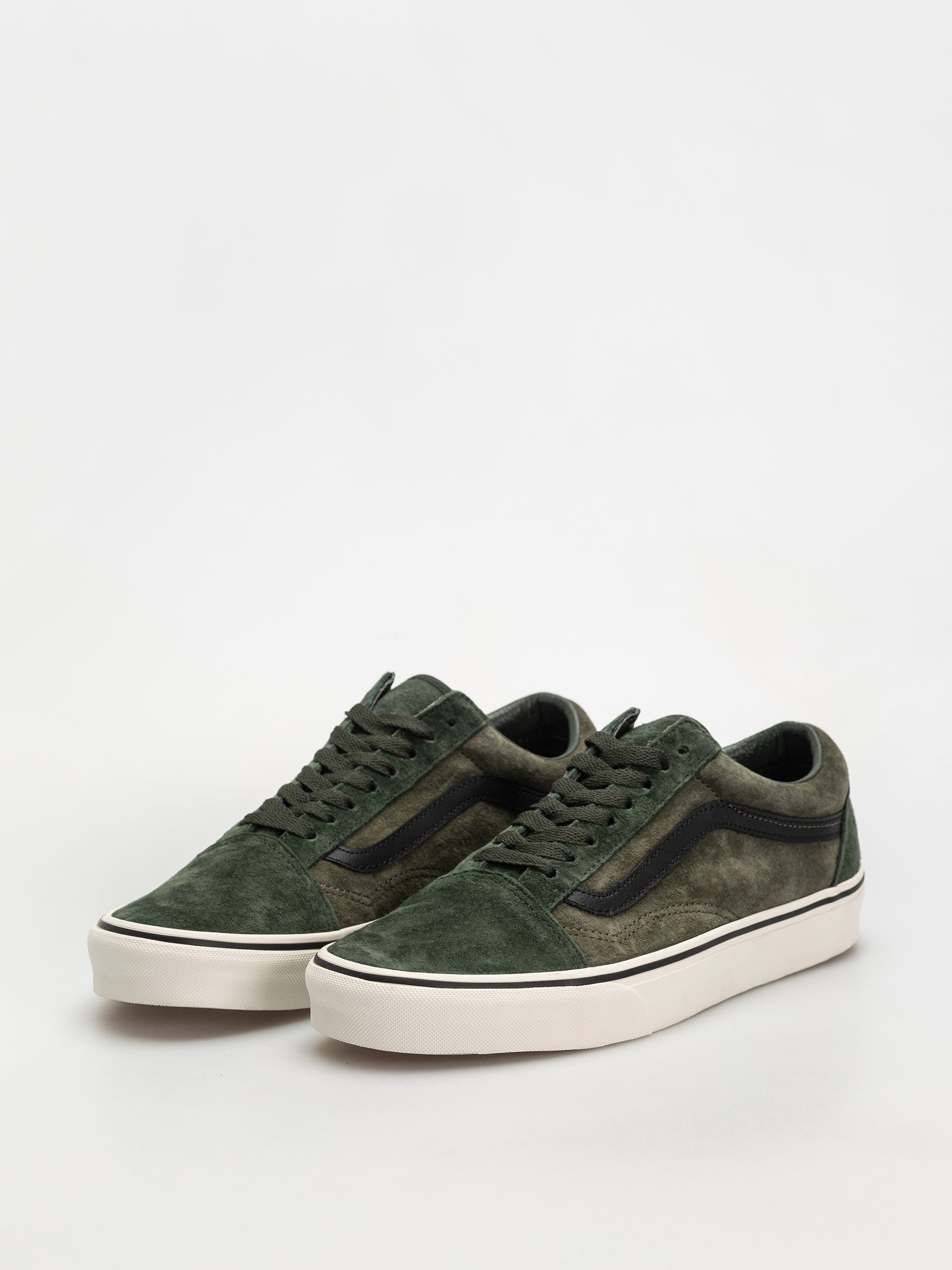 Vans Old Skool Shoes (pig suede green/multi)