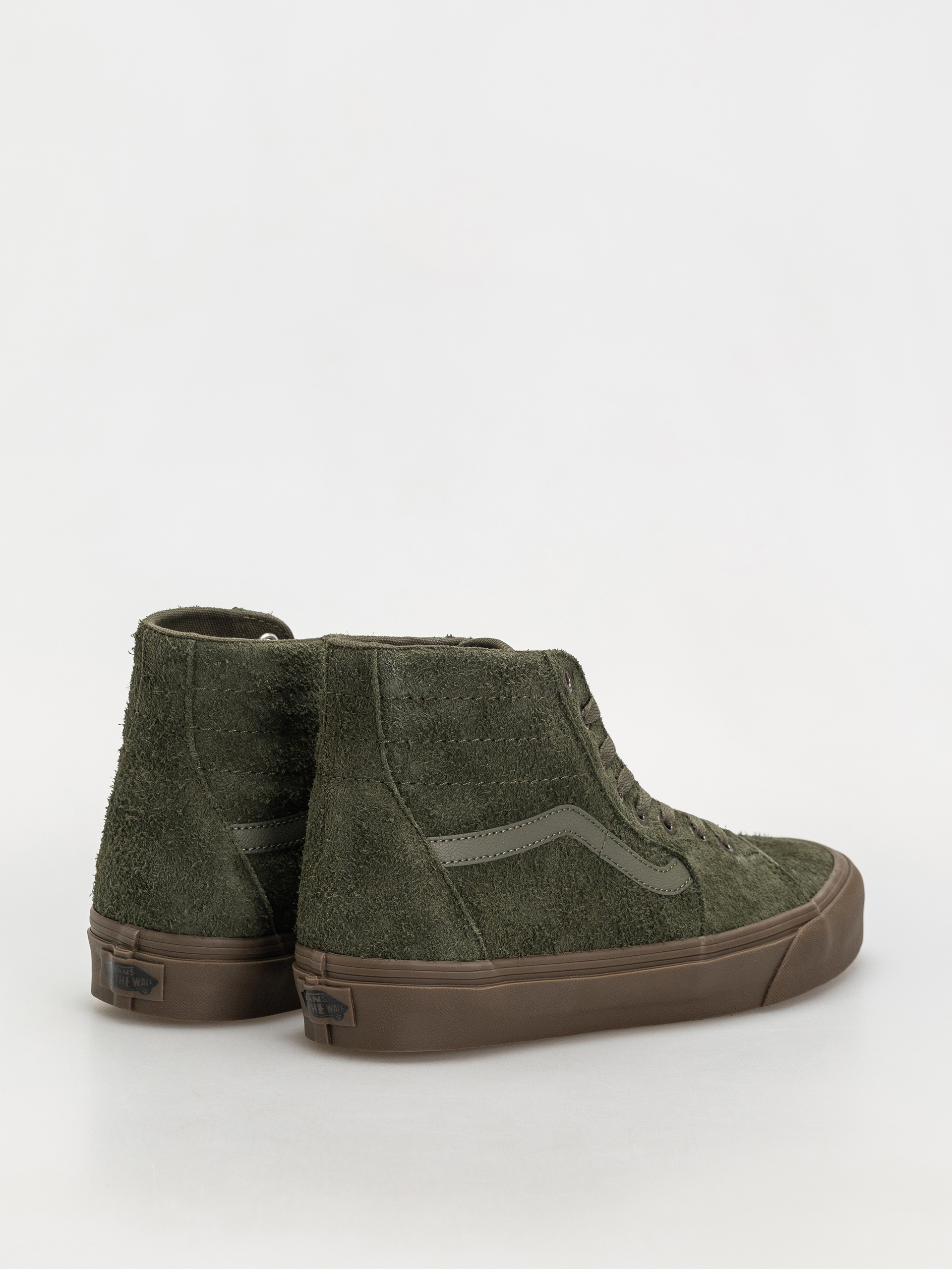 Vans Sk8 Hi Tapered Schuhe (hairy suede olive/gum)