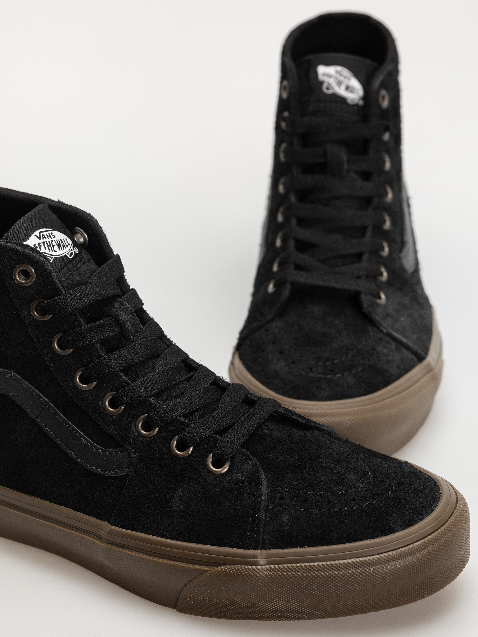 Vans Sk8 Hi Tapered Schuhe (hairy suede black/gum)