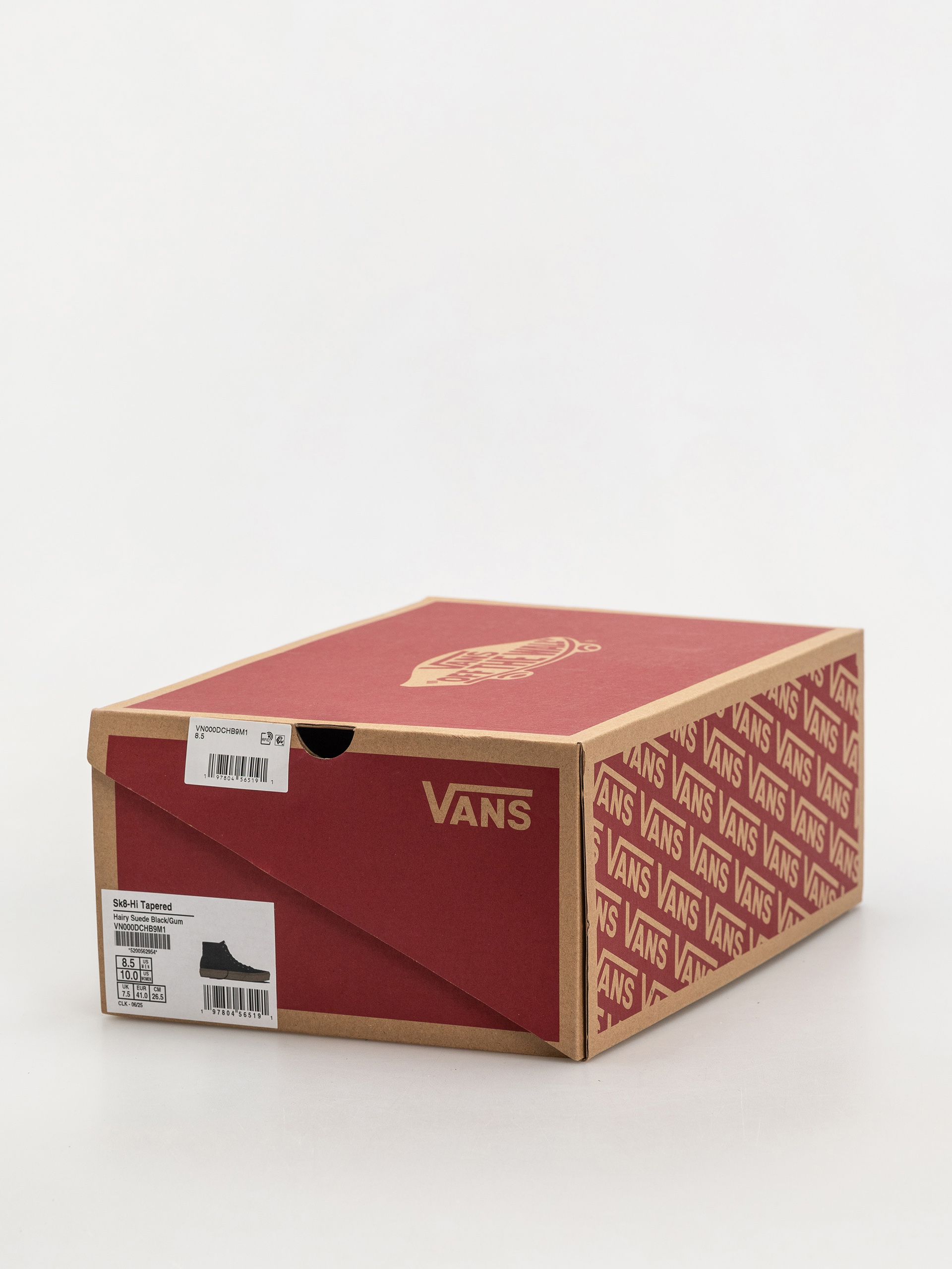 Vans Sk8 Hi Tapered Shoes (hairy suede black/gum)