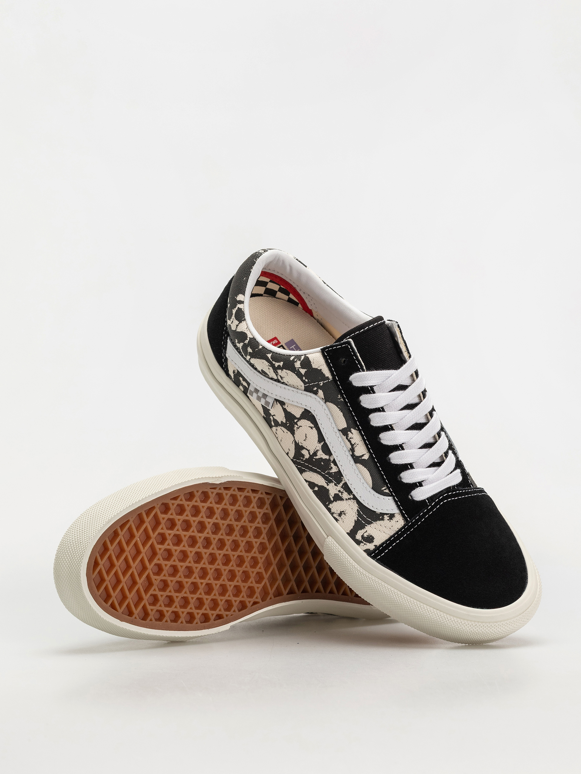 Vans Skate Old Skool Shoes (skull pile black/white/gum)