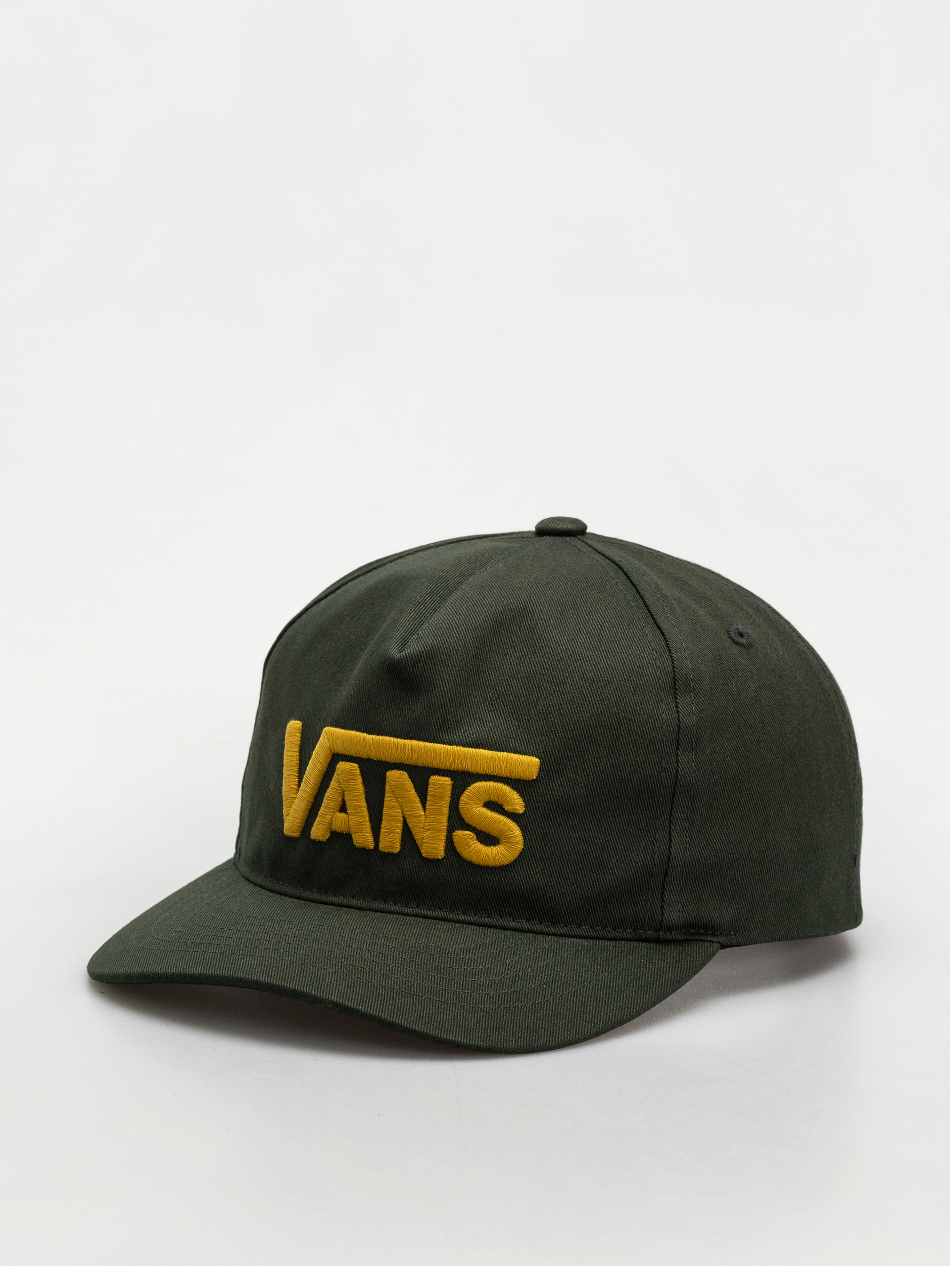 Vans Drop V Logo Snapback Cap (dried kelp)
