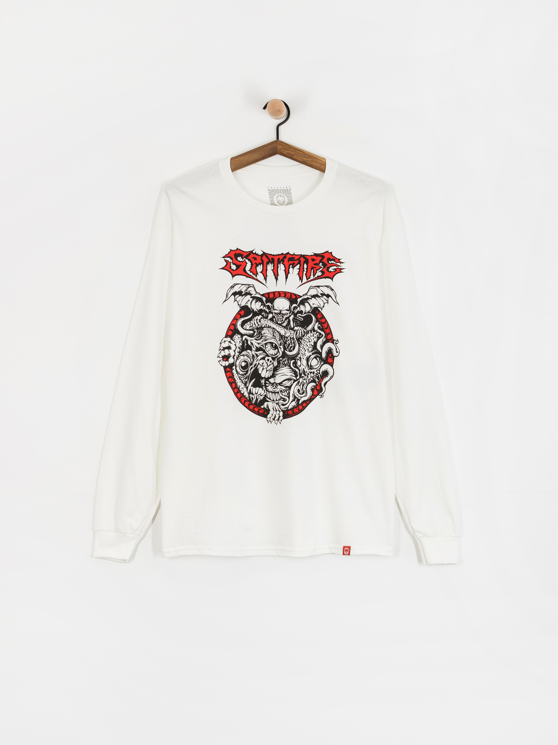 Spitfire Demon Gate Longsleeve (white w/black&red print)