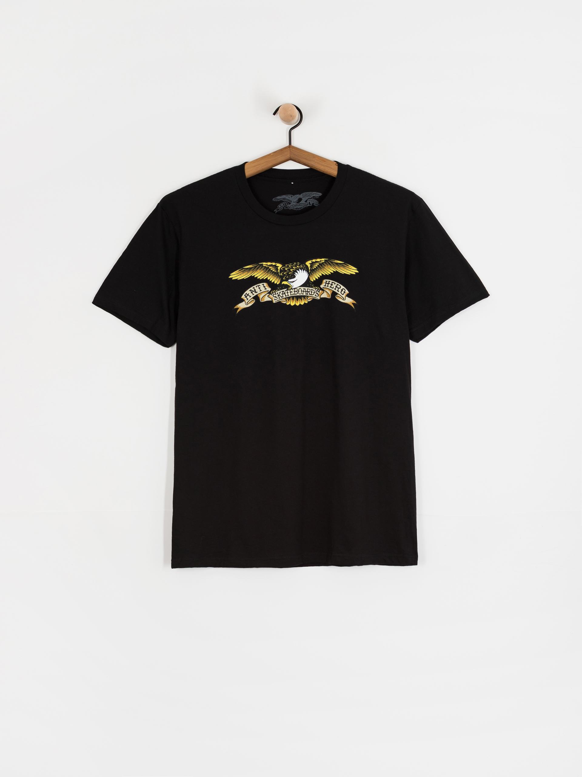 Antihero Eagle T-shirt (black w/black multi color print)