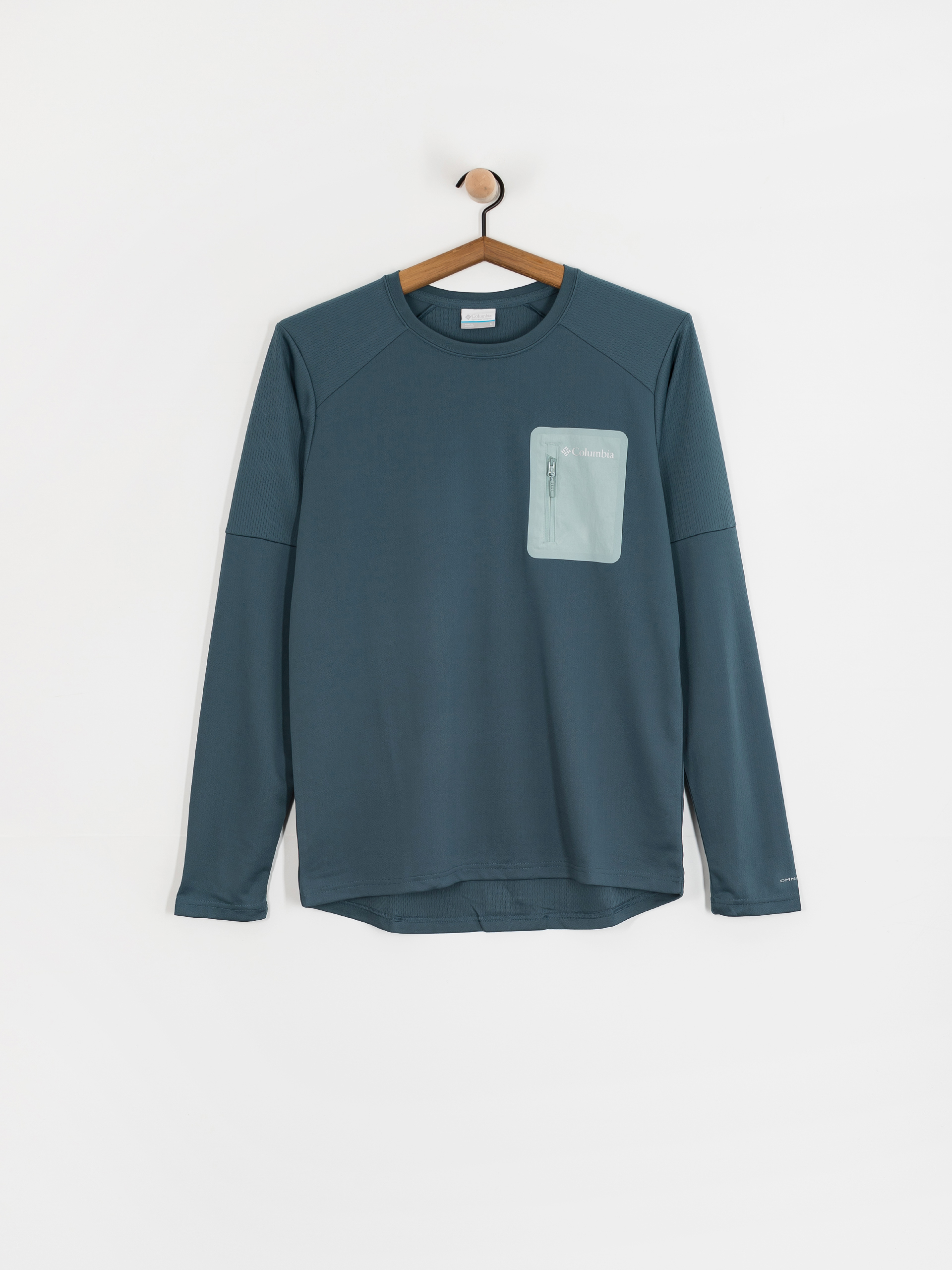 Columbia Longsleeve Tech Knit Crew (everblue/crush)