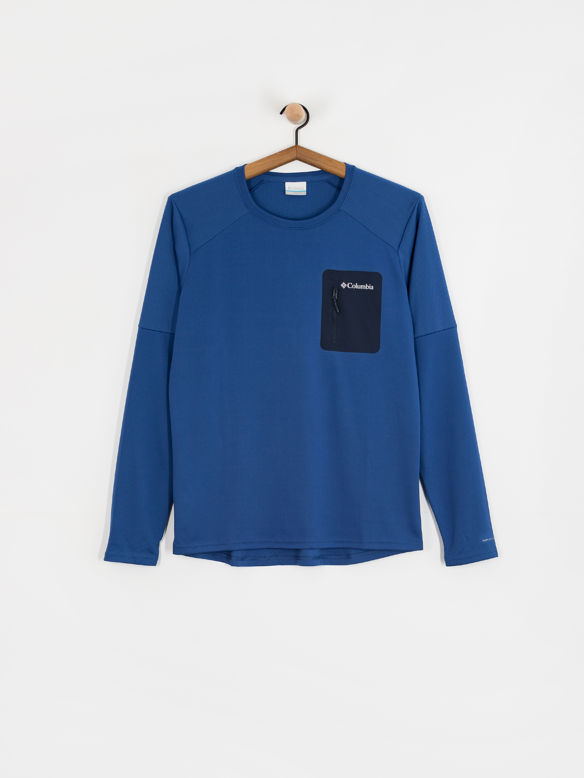 Columbia Longsleeve Tech Knit Crew (mtn blue/coll)