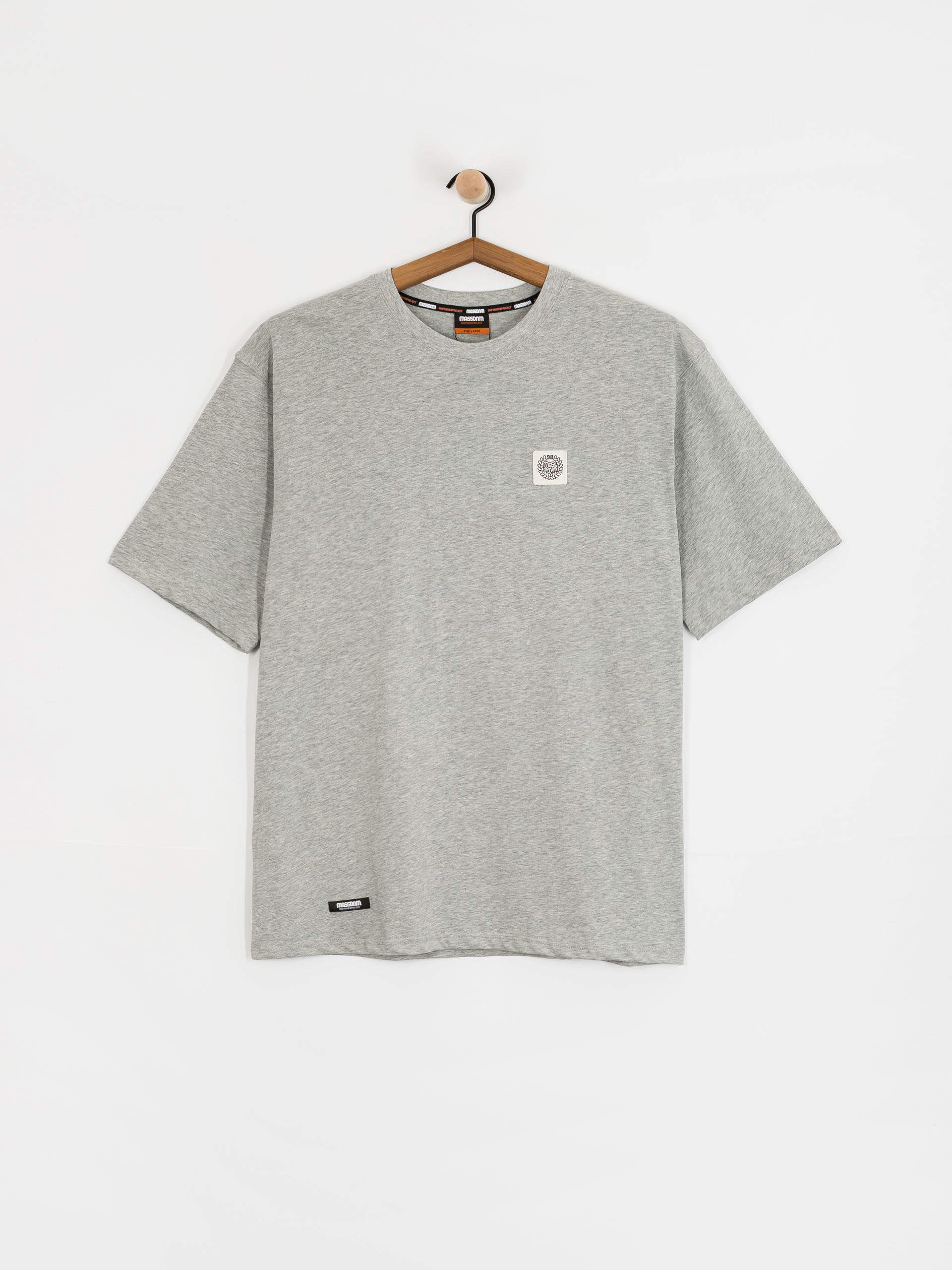 MassDnm T-Shirt Patch (light heather grey)