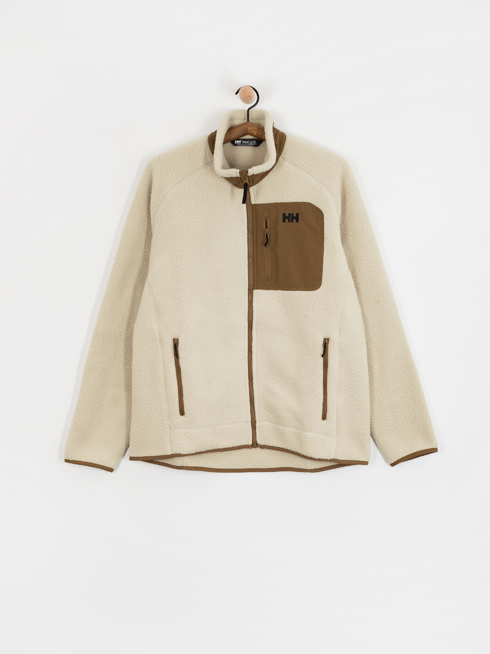 Mens Helly Hansen Fleece  Panorama Pile Block (pelican)