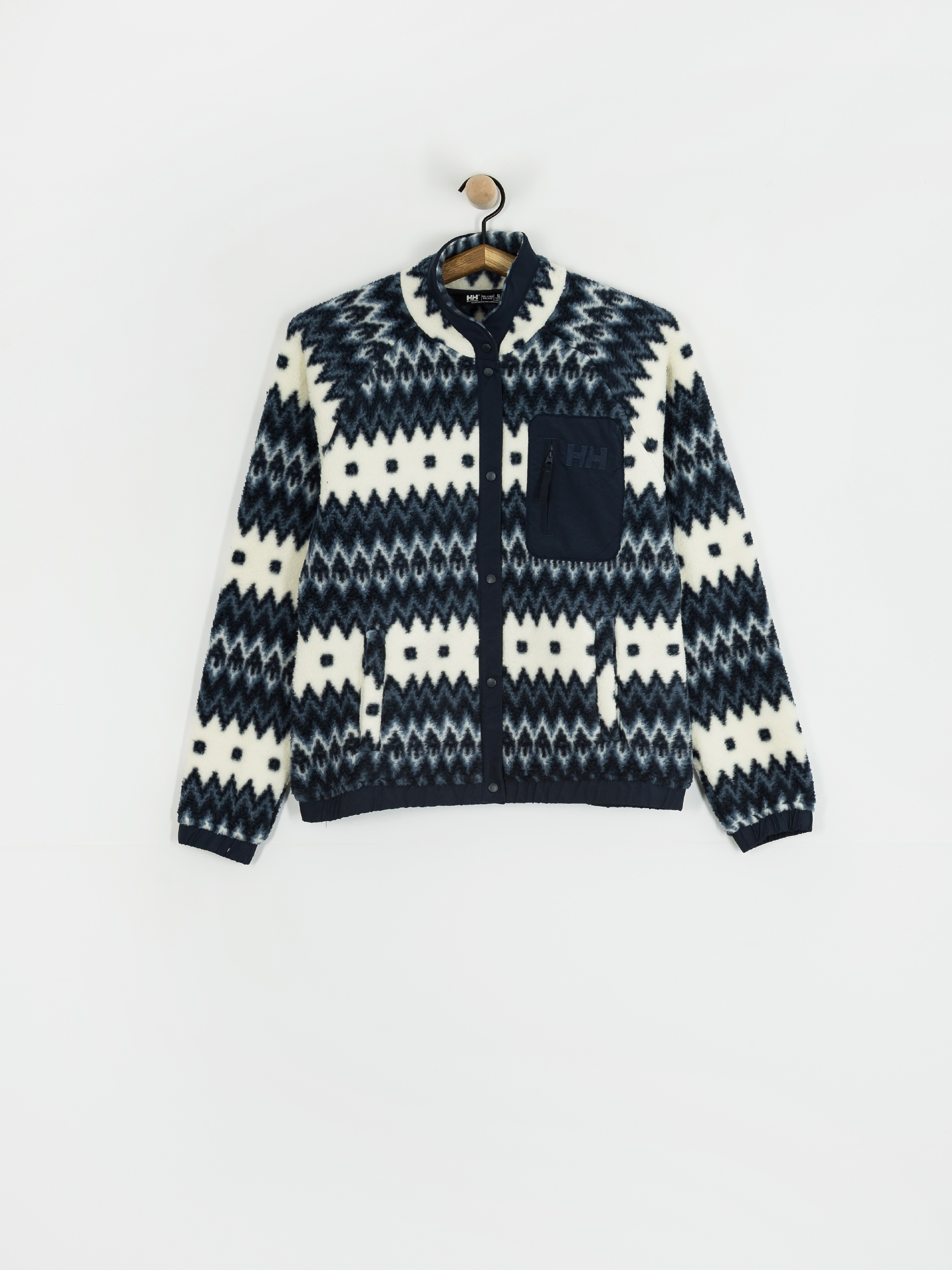 Womens Helly Hansen Fleece  Imperial Printed Pile Snap (navy nordic aop)