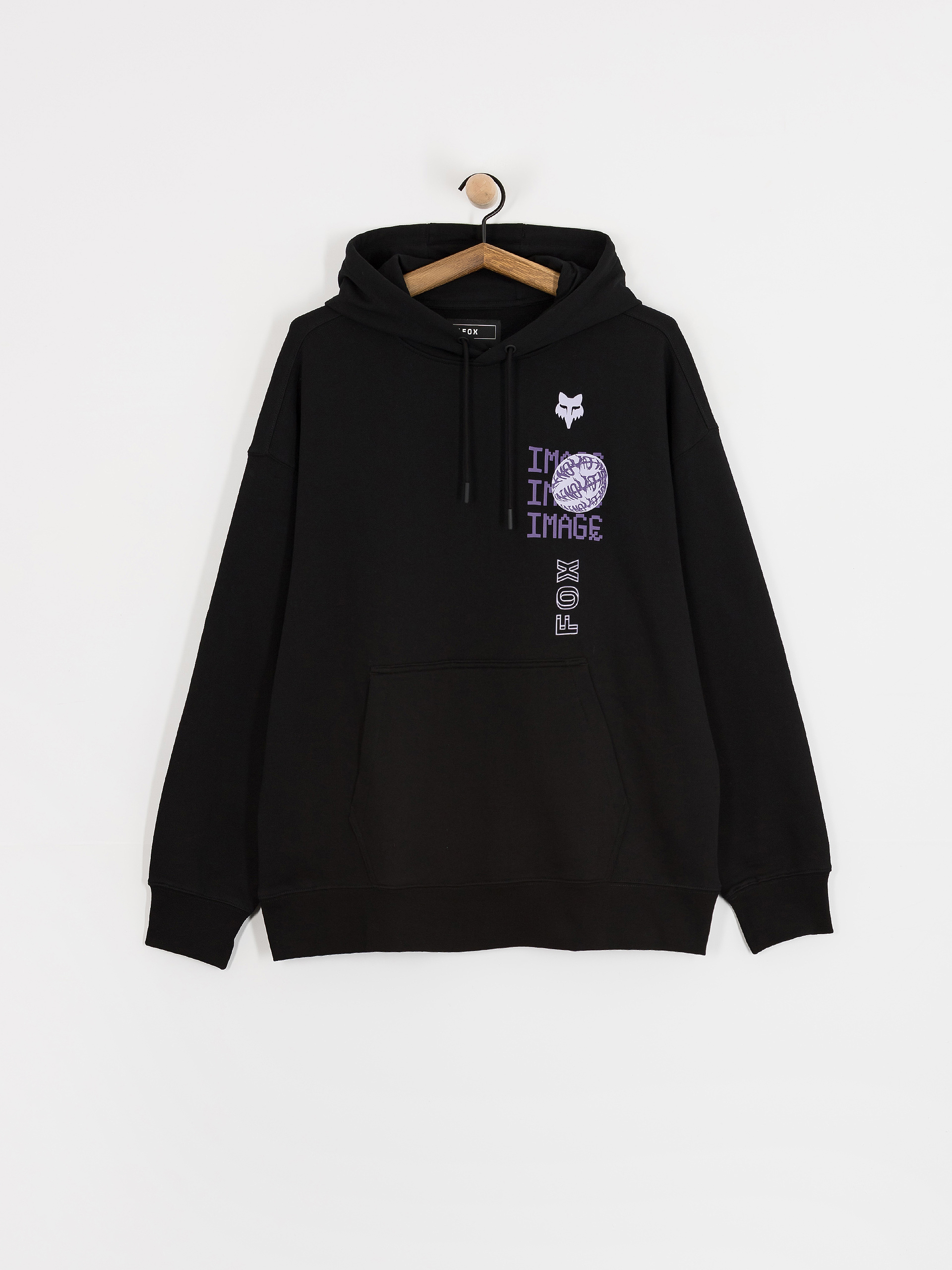 Fox Hoodie Image Phantom Oversized HD (black)