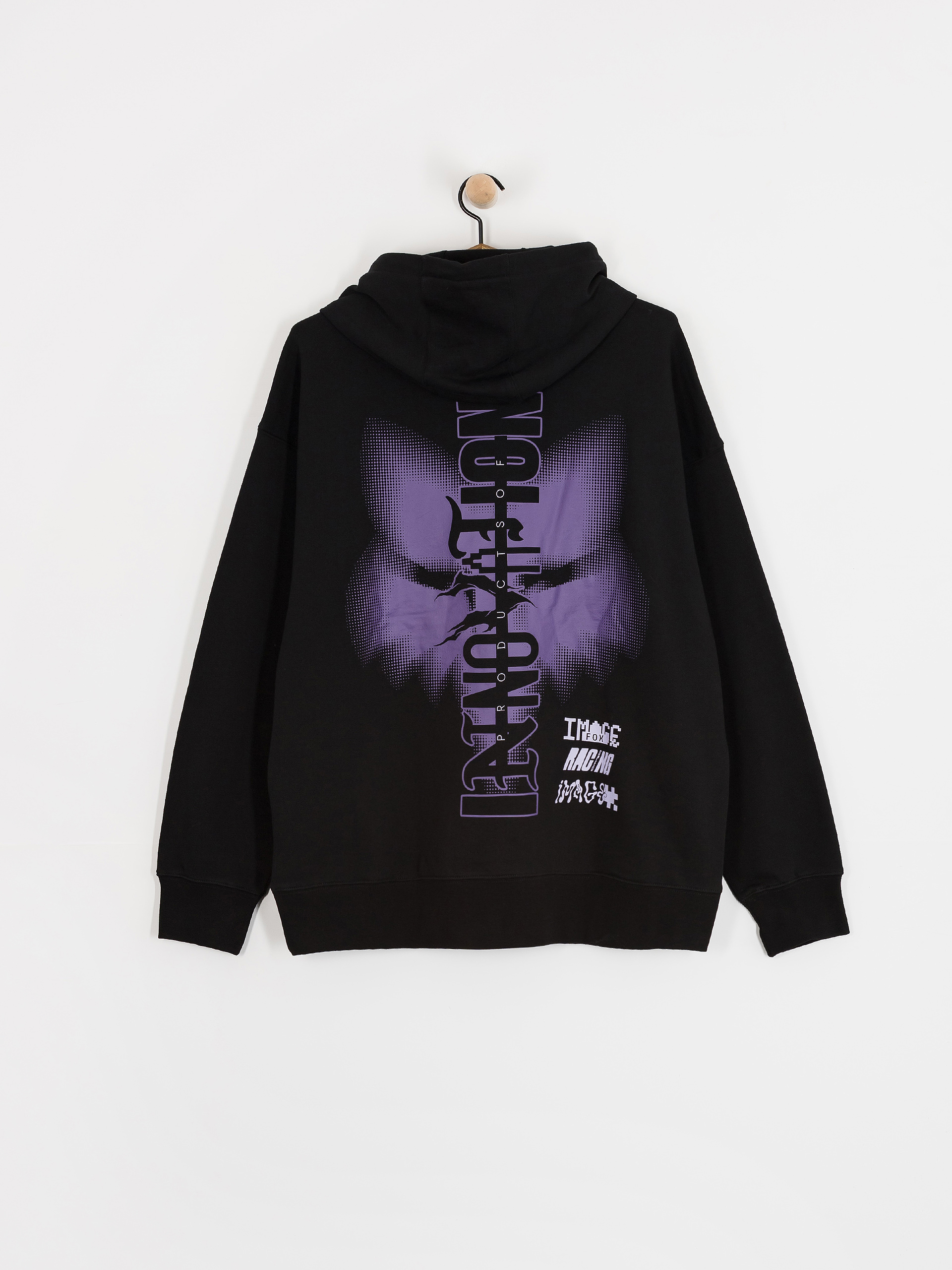 Fox Hoodie Image Phantom Oversized HD (black)