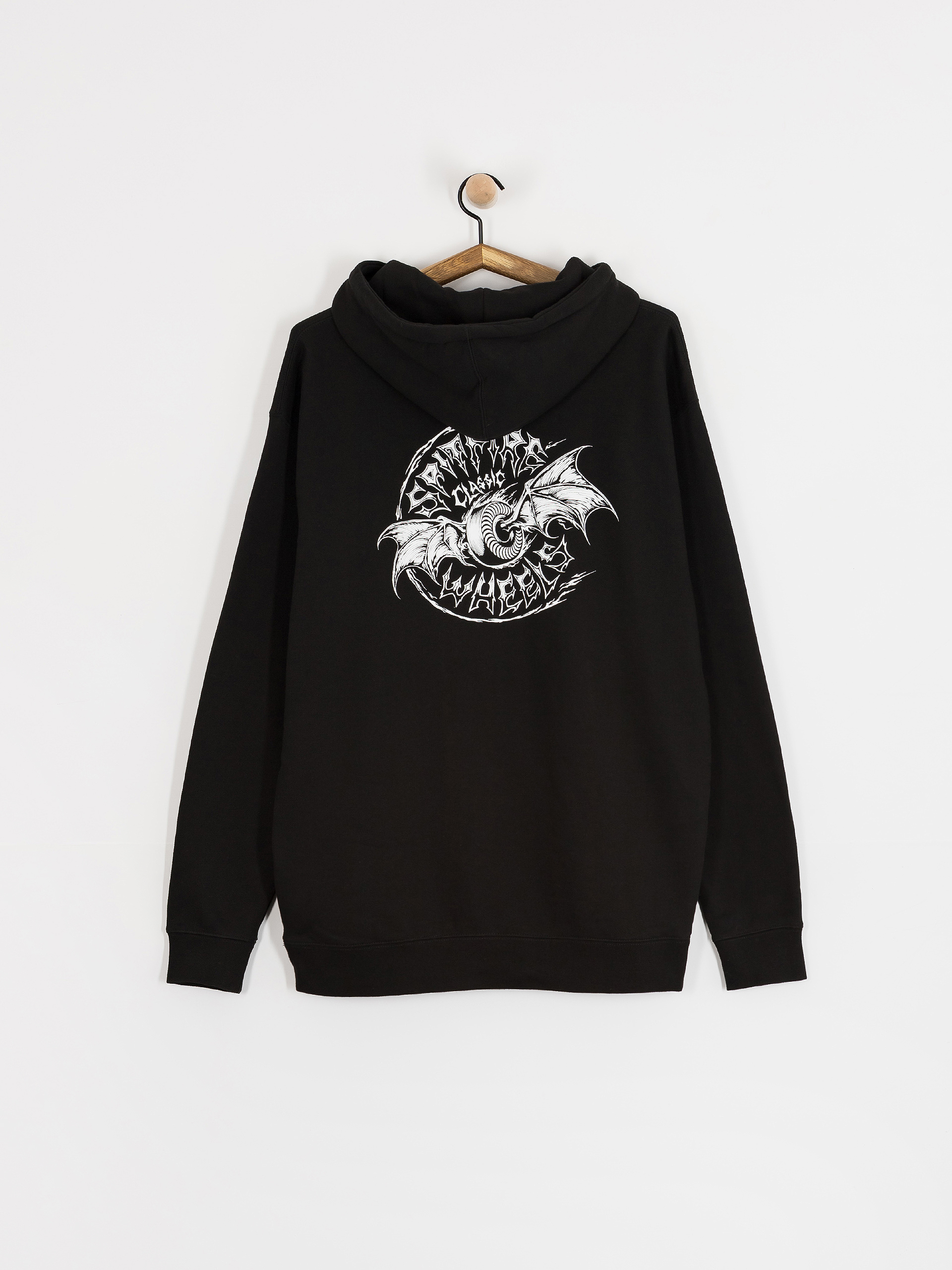 Spitfire Batwing Classic Sweatshirt (black w/white prints)