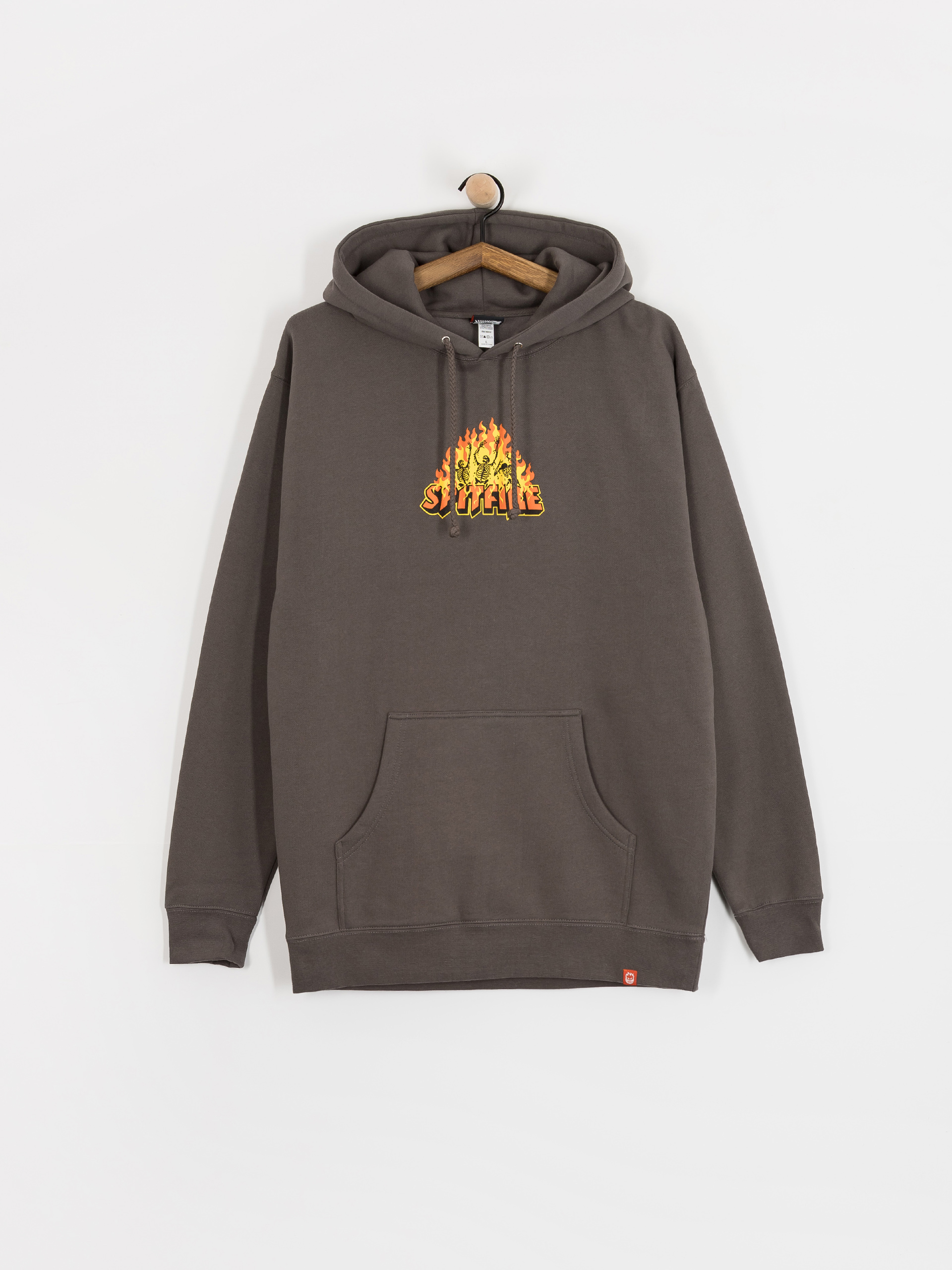 Spitfire Hellfire Sweatshirt (charcoal solid w/multi color print)