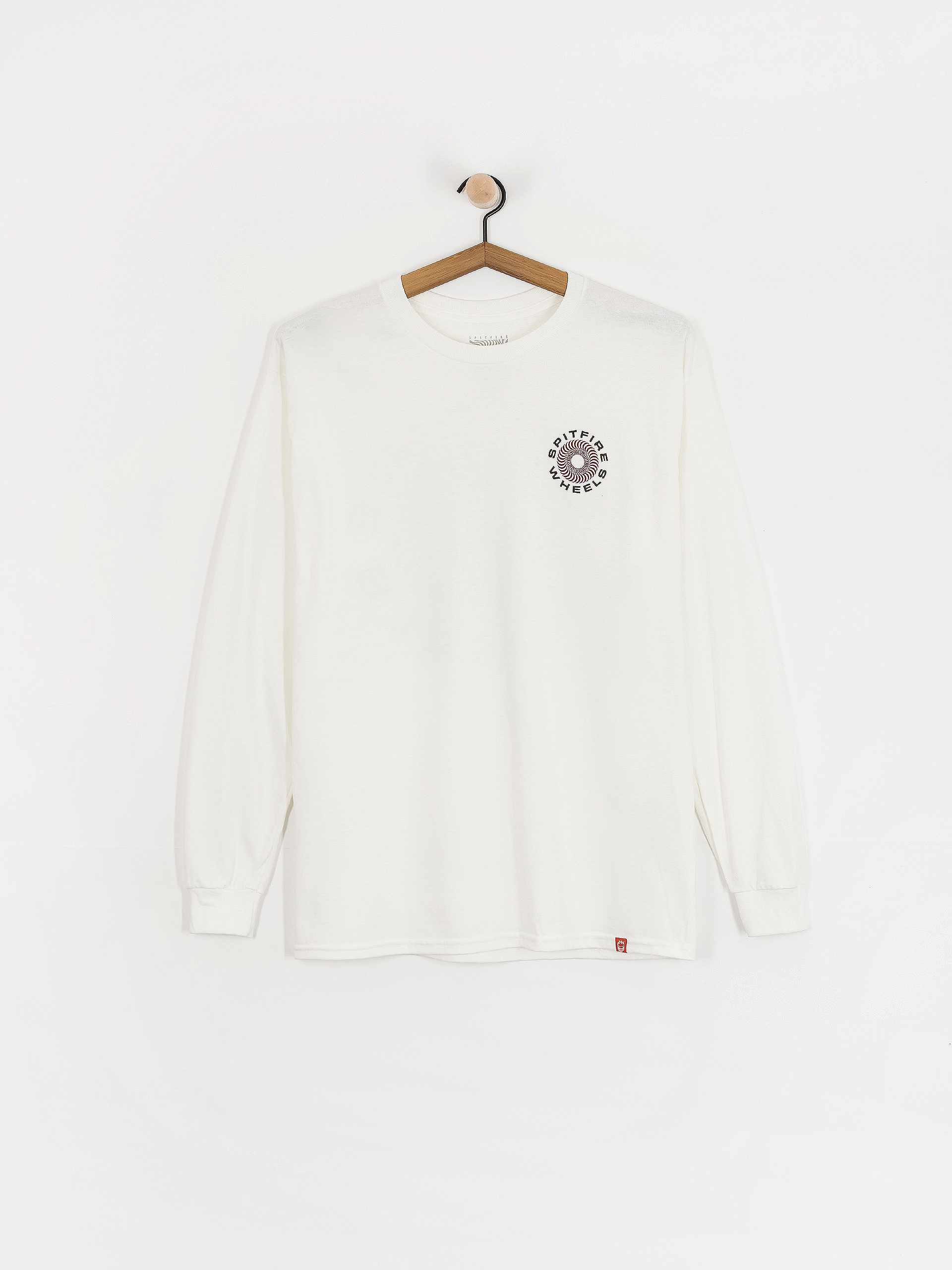 Spitfire Classic 87 Swirl Fade Fill Longsleeve (white w/red&black fade prints)
