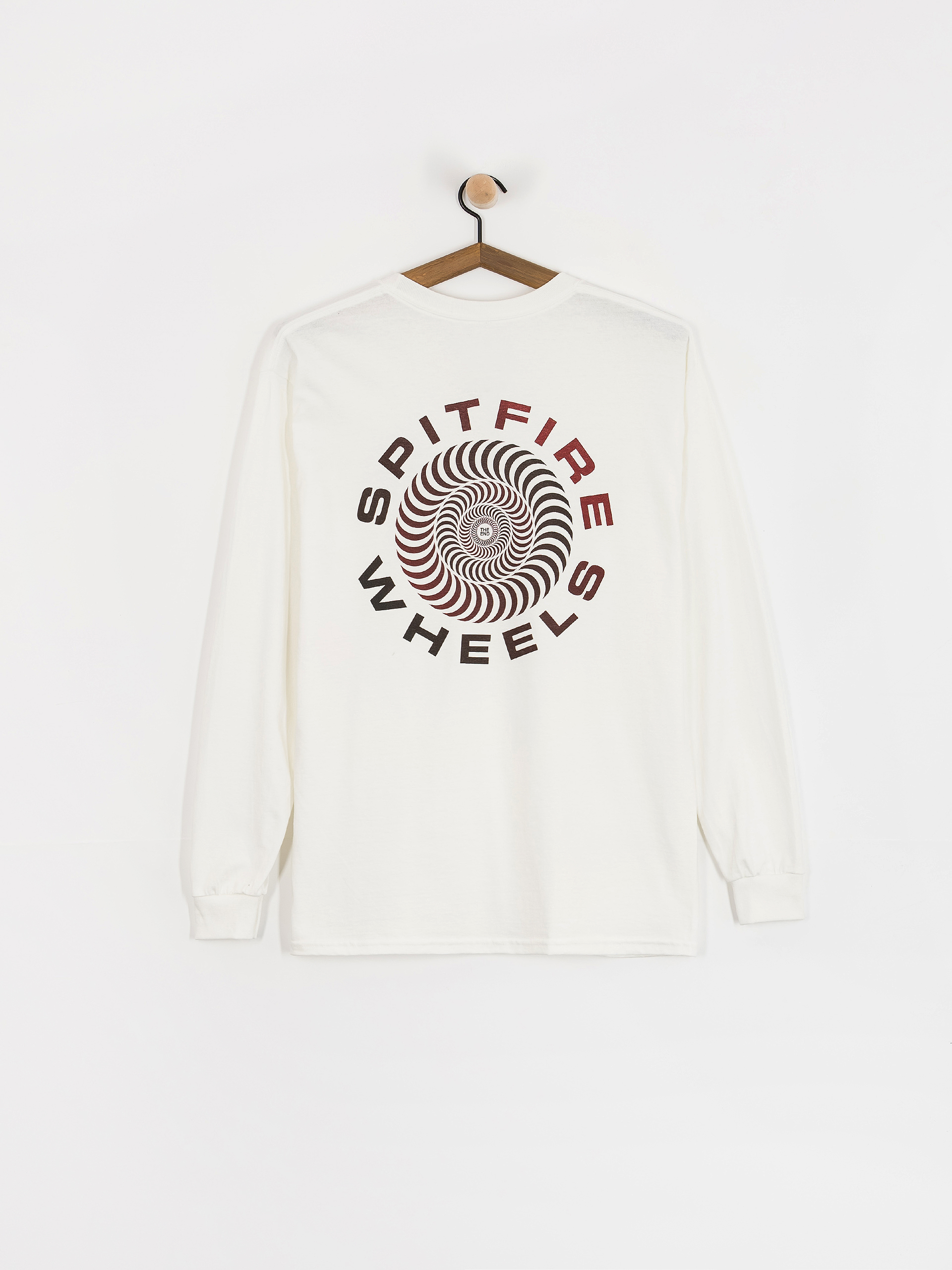 Spitfire Classic 87 Swirl Fade Fill Longsleeve (white w/red&black fade prints)