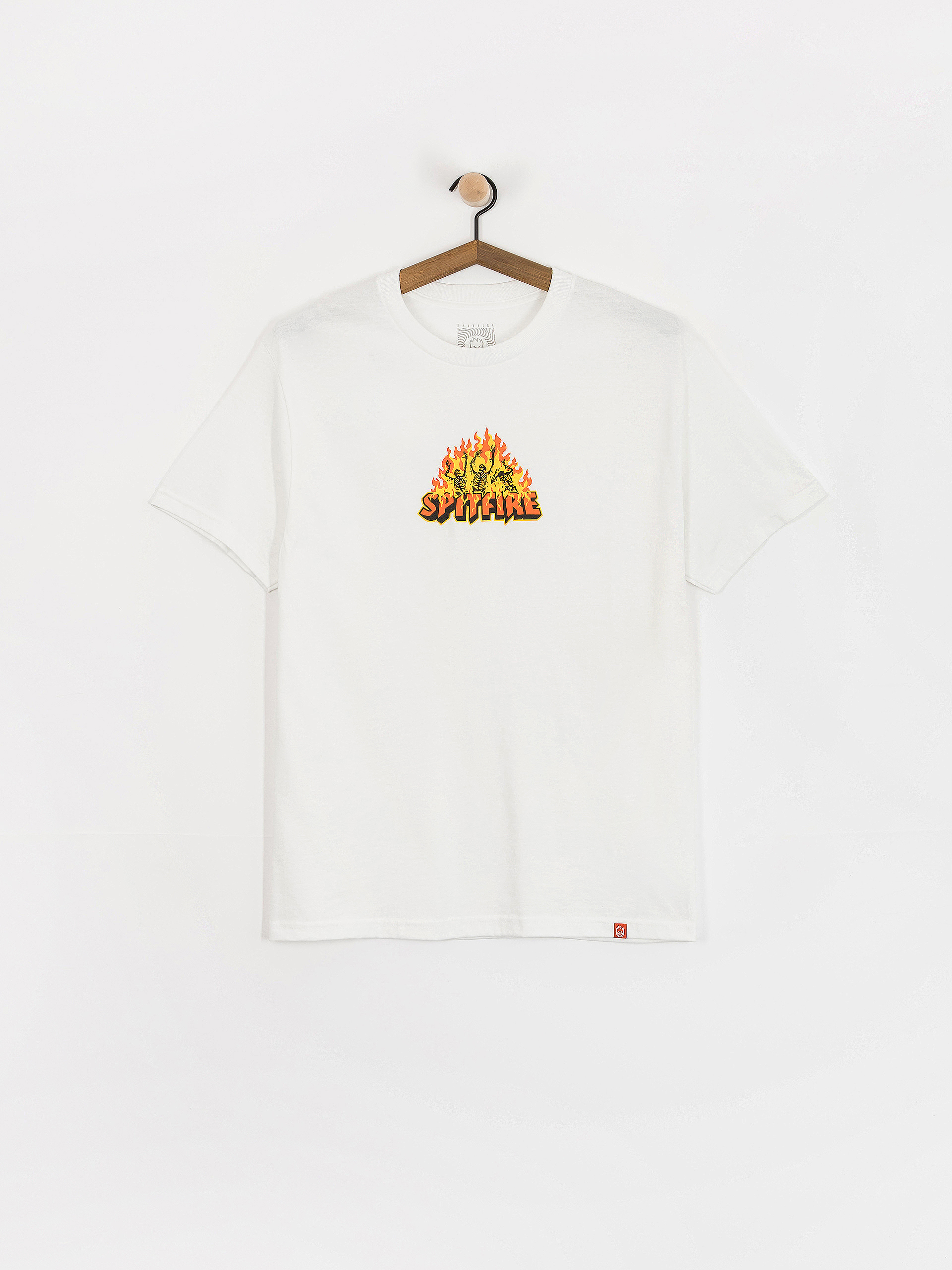 Spitfire Hellfire T-Shirt (white w/multi color print)