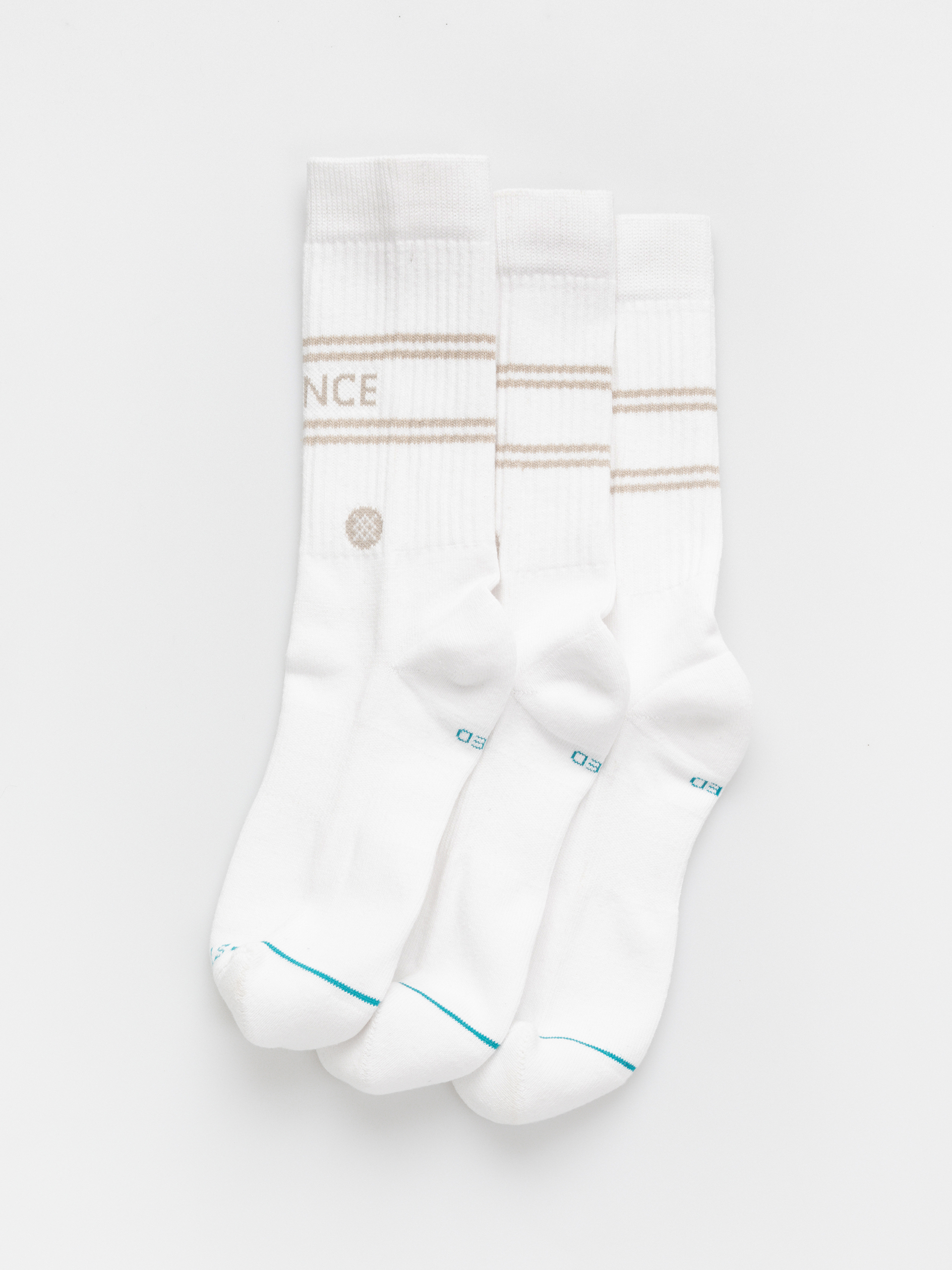 Stance Vital 3 Pack Crew Socks (white)