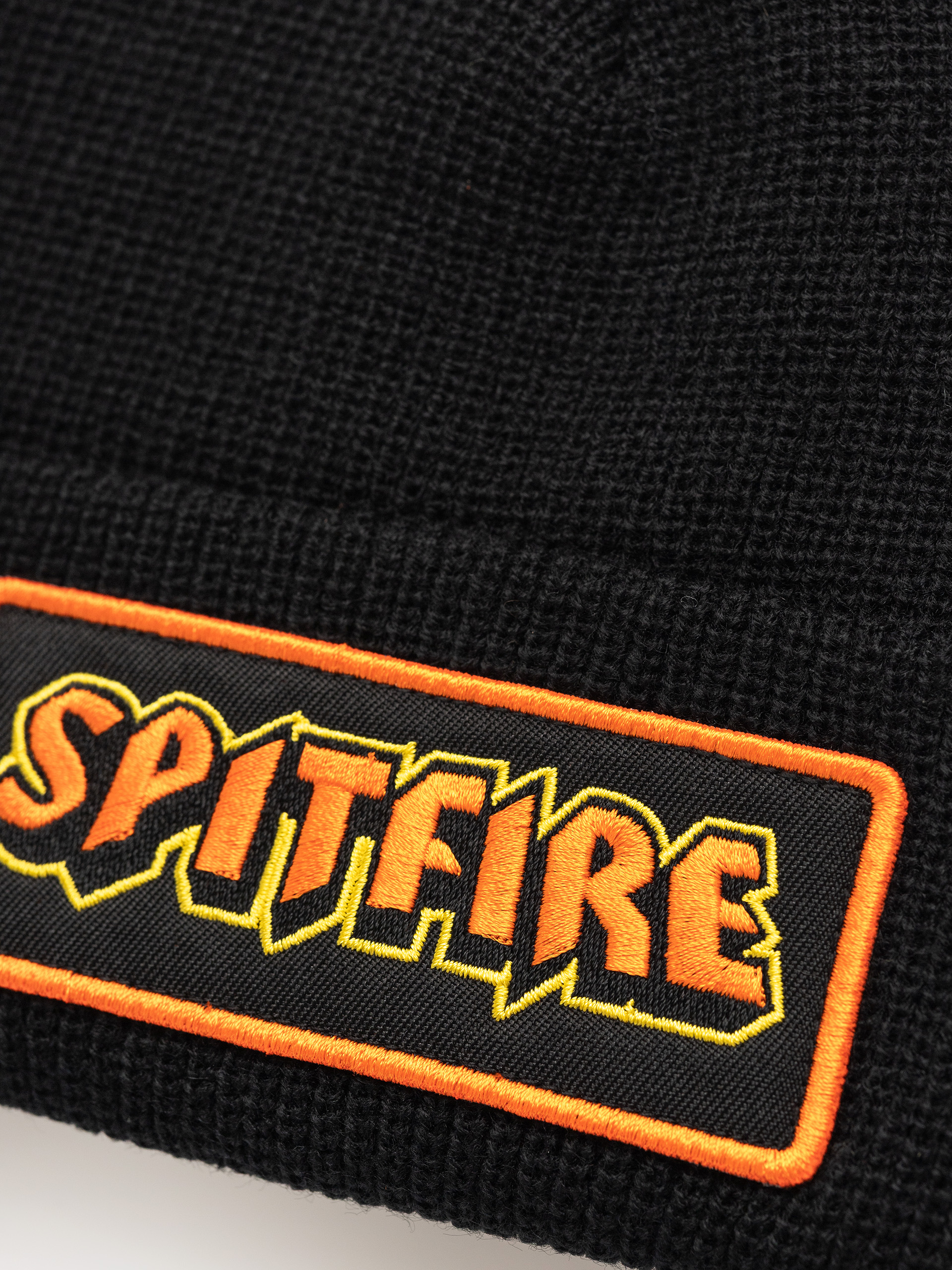 Spitfire Hellfire Script Patch Beanie (black)