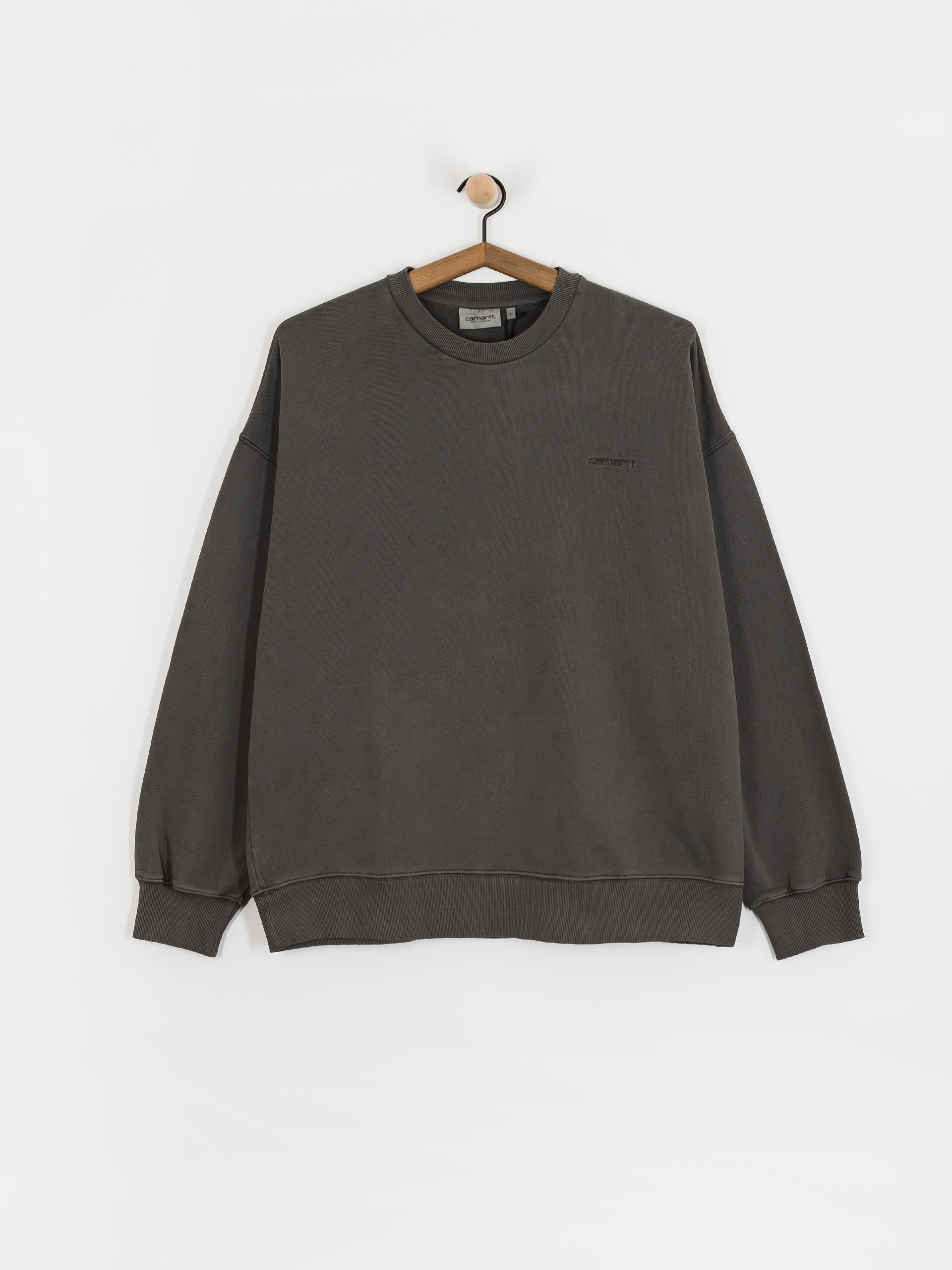 Carhartt WIP Benton Sweatshirt (graphite/garment dyed)