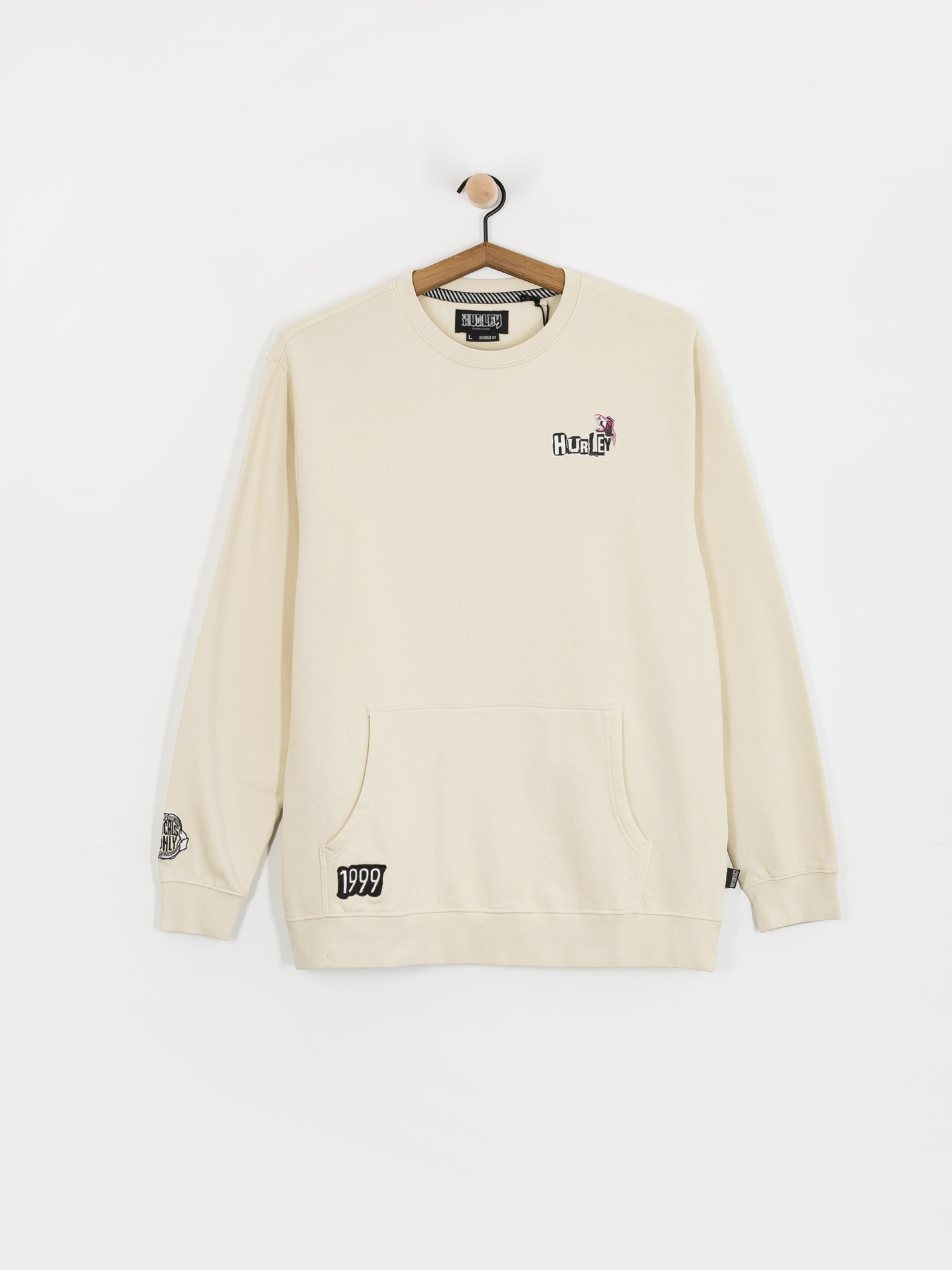 Hurley Wave Anarchy Sweatshirt (bone)