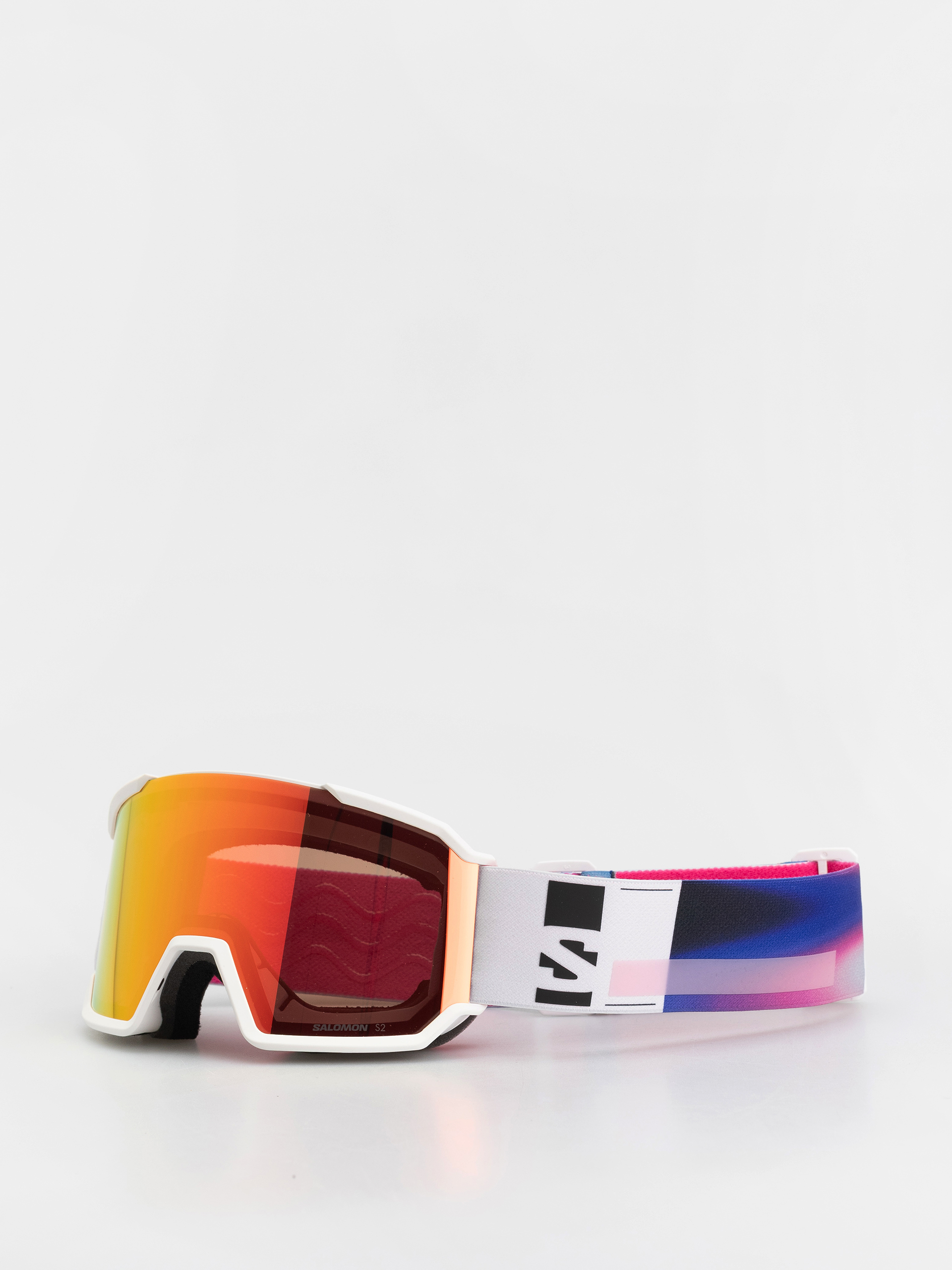 Salomon Goggle S/View 3 (white addikt/mid red)