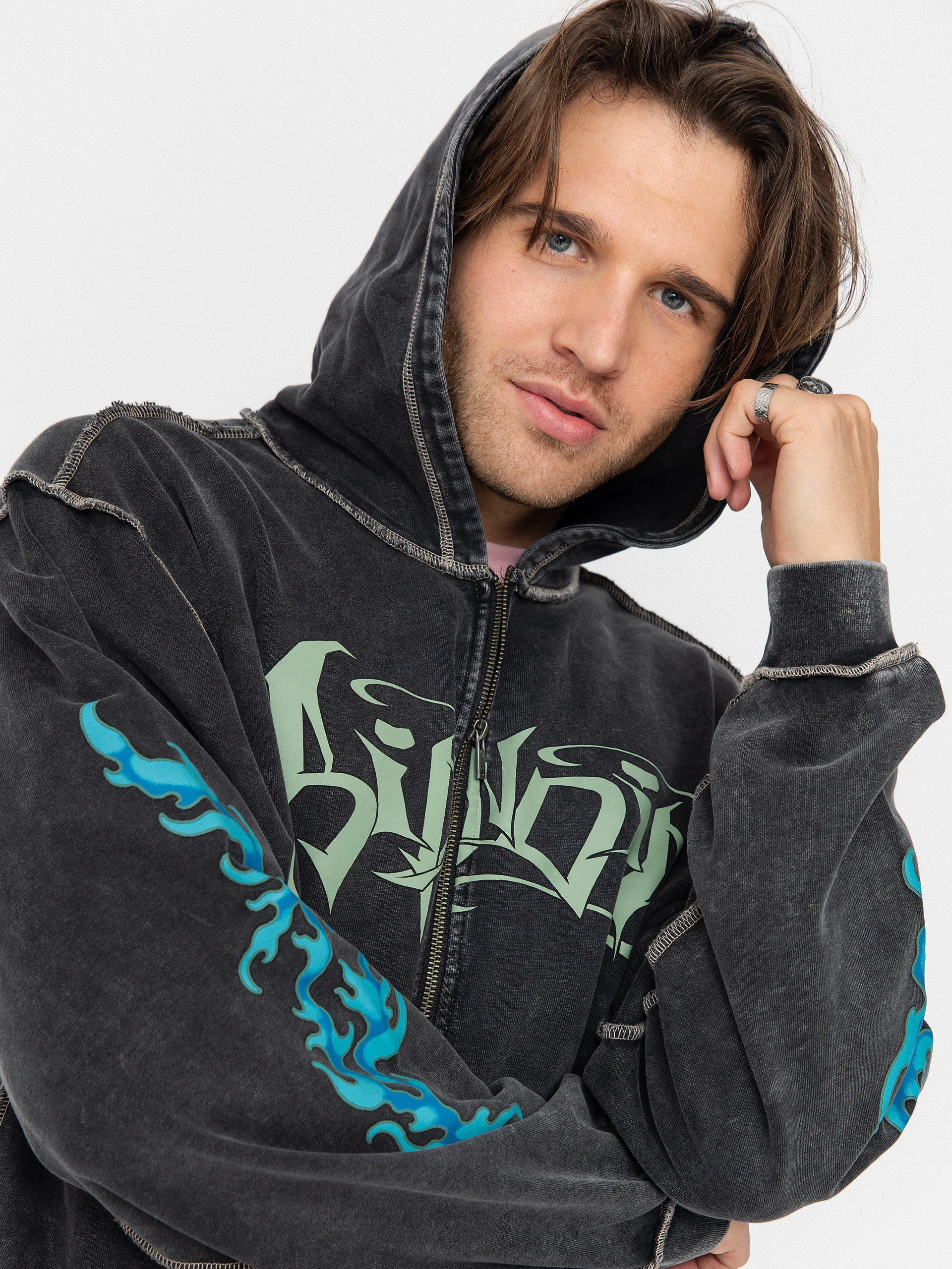 RipNDip Squabble Up HD Hoodie (black vintage wash)
