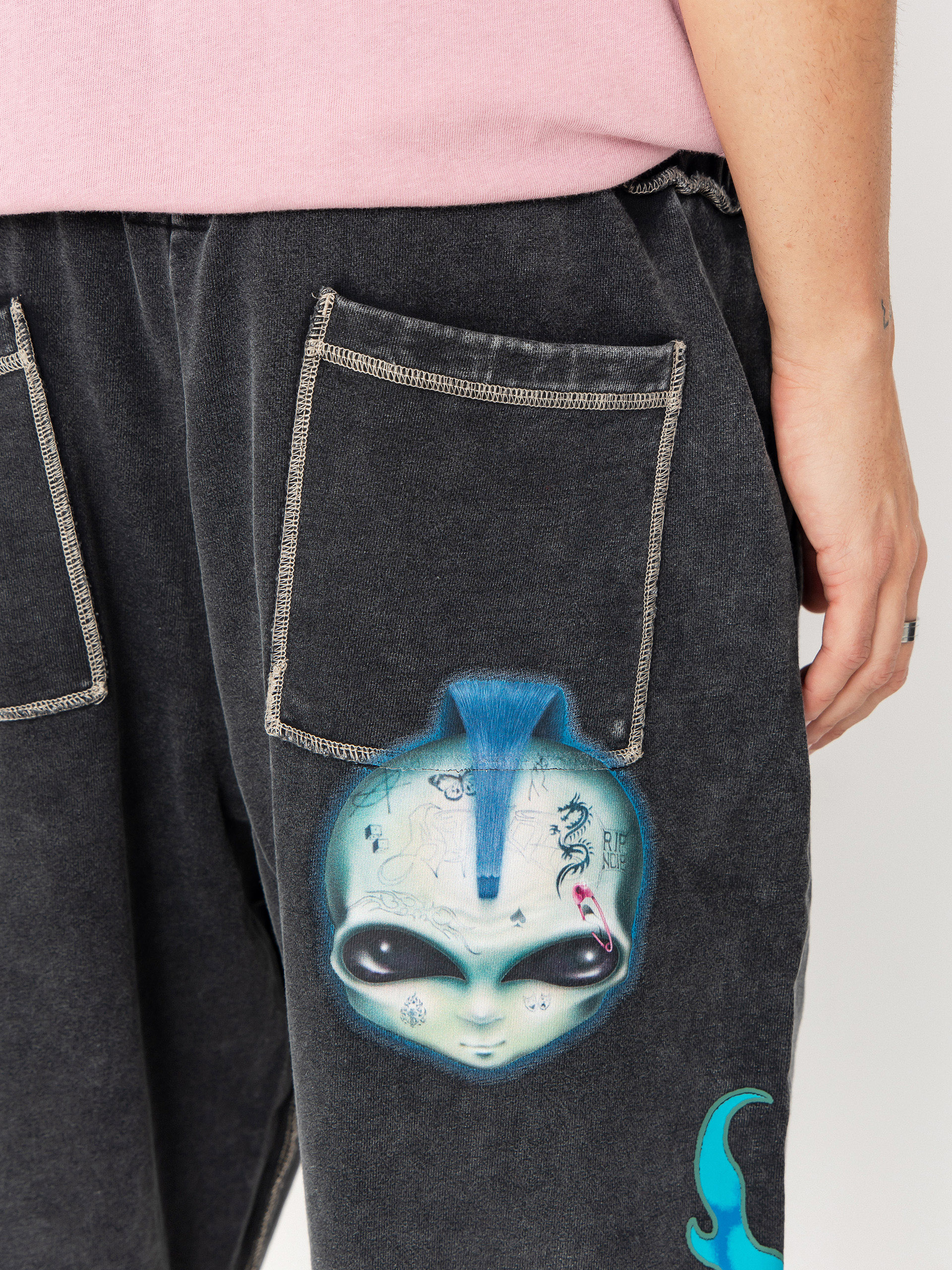 RipNDip Squabble Up Sweat Hose (black vintage wash)