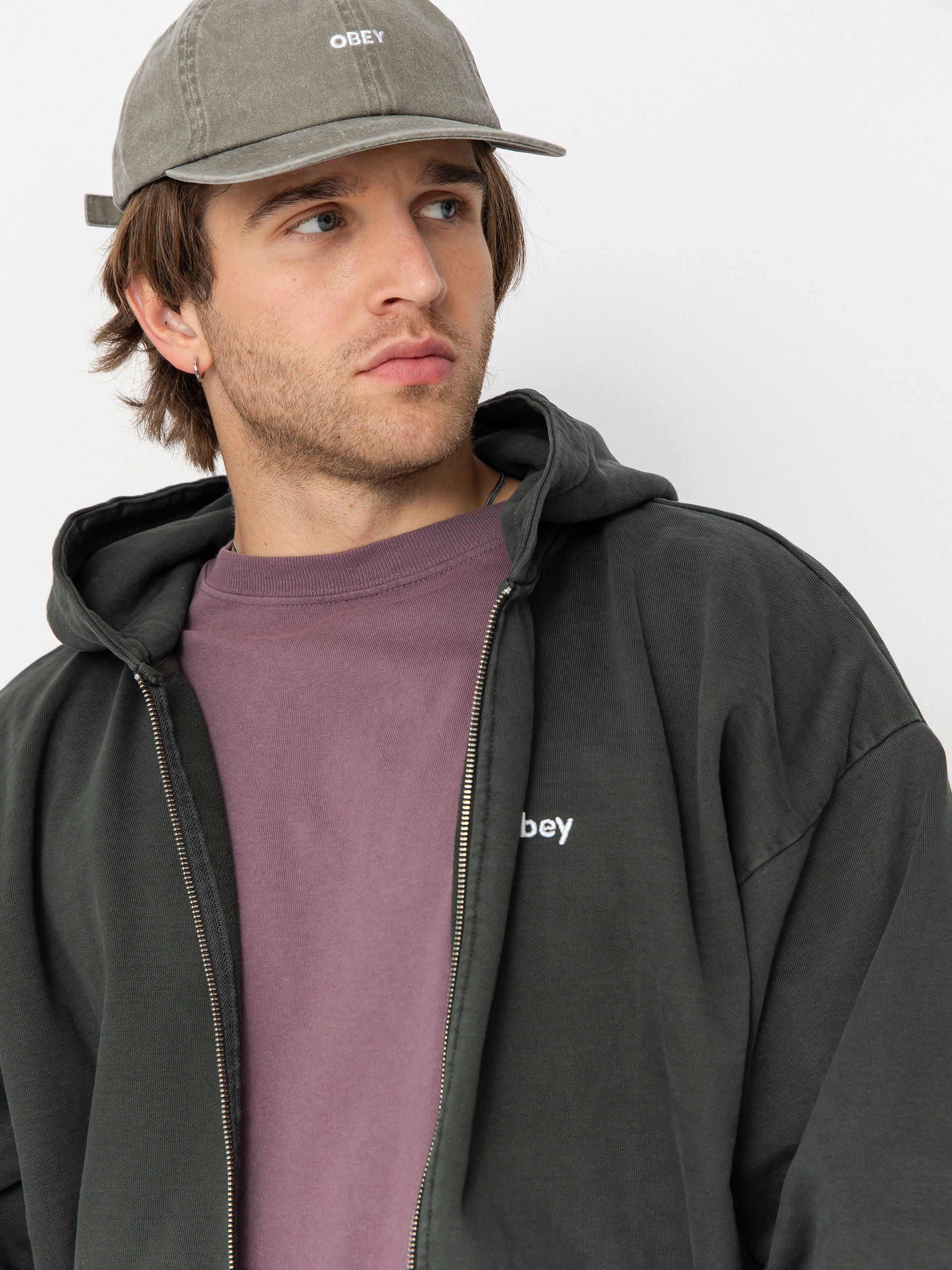 OBEY Lowercase Pigment ZHD Hoodie (pigment pirate black)