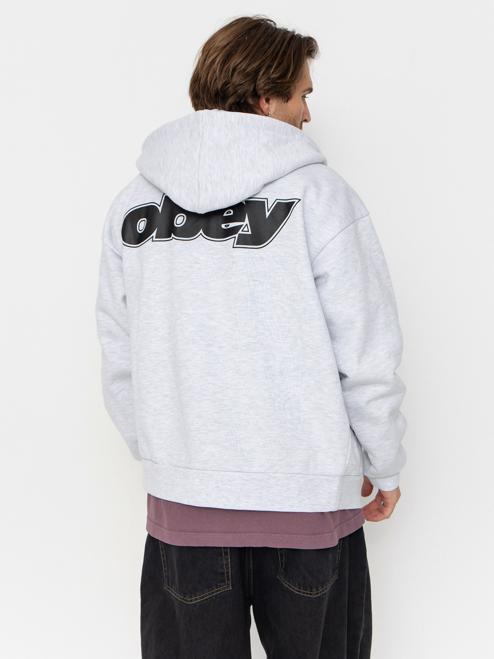 OBEY Gaze Extra Heavy ZHD Hoodie - grey (ash grey)