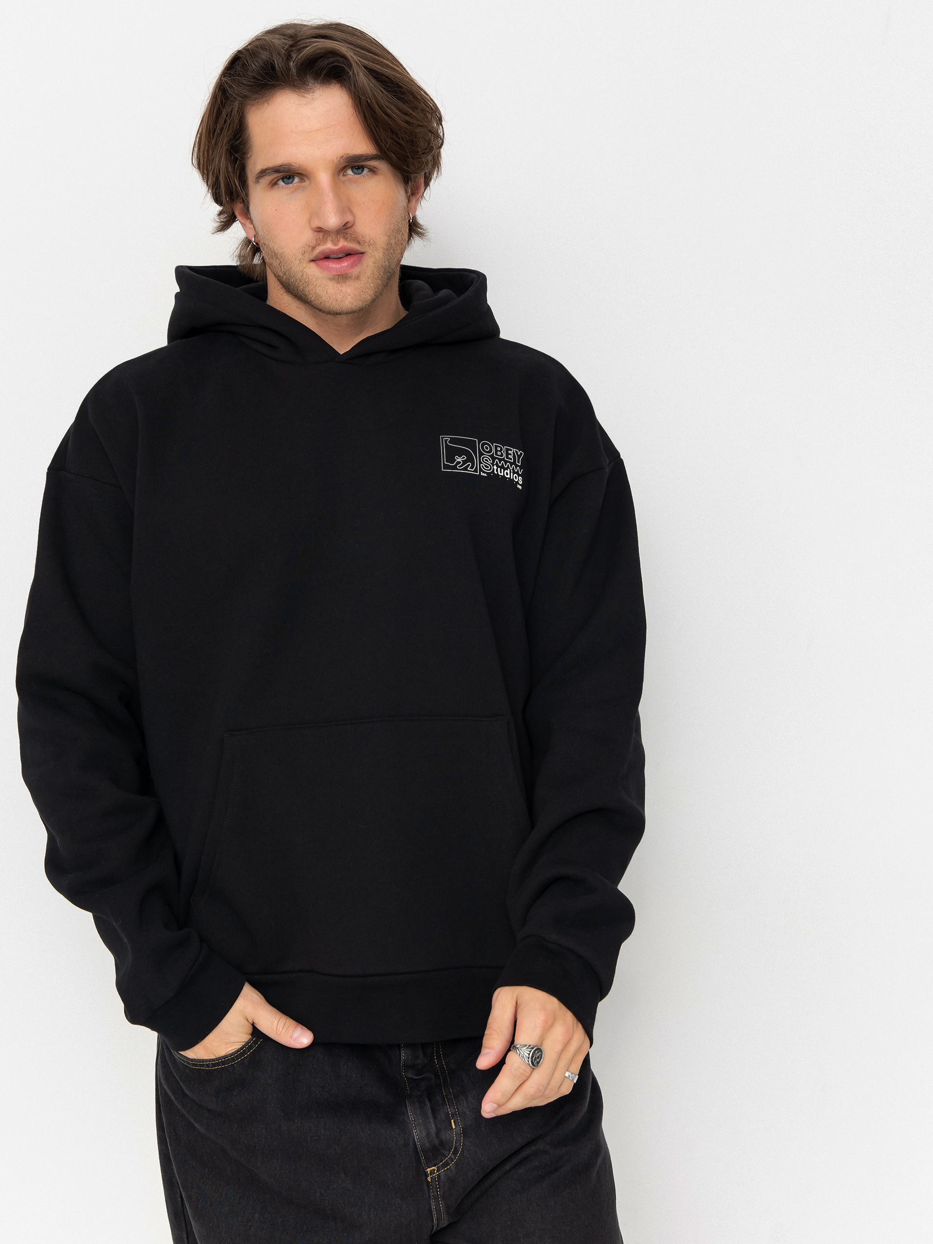 OBEY Hoodie Nico Extra Heavy HD (black)