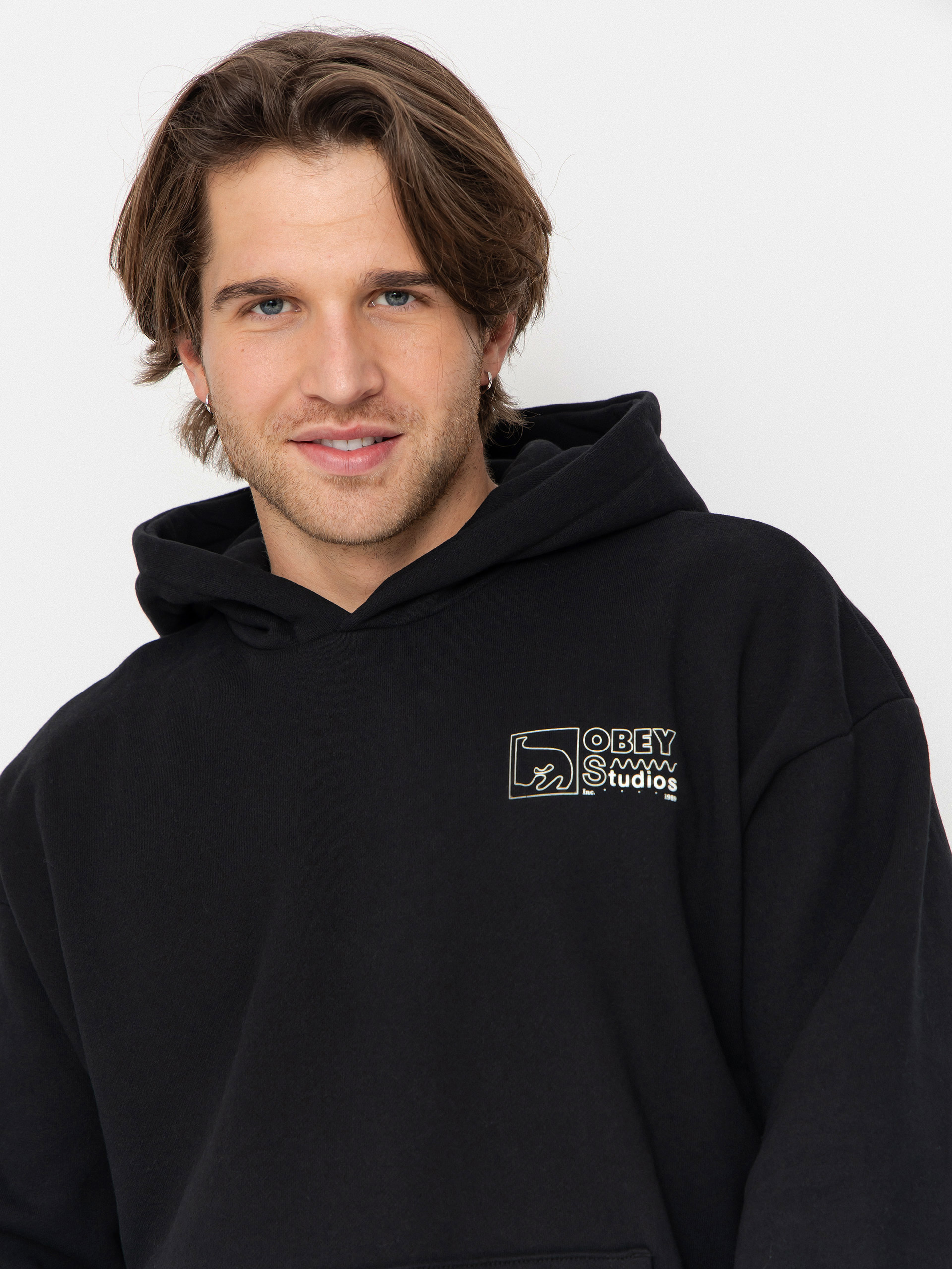 OBEY Hoodie Nico Extra Heavy HD (black)
