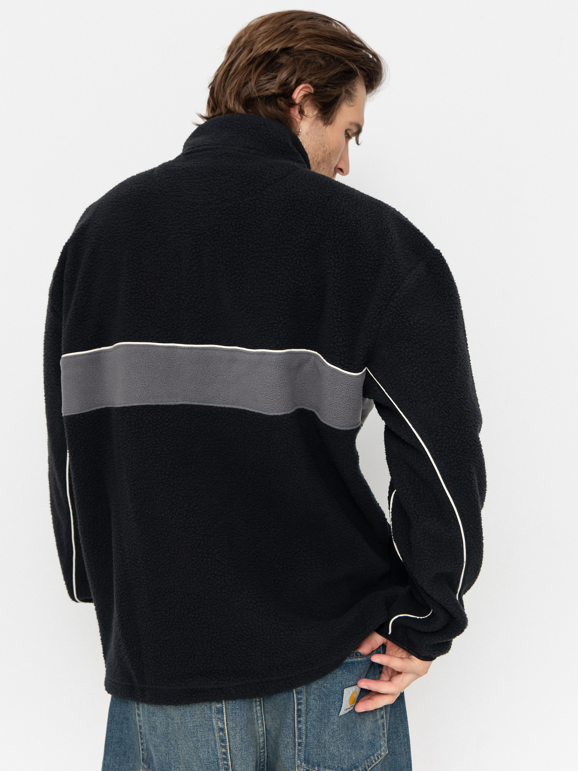 Mens Quiksilver Fleece  Omni Sherpa HZ (black)