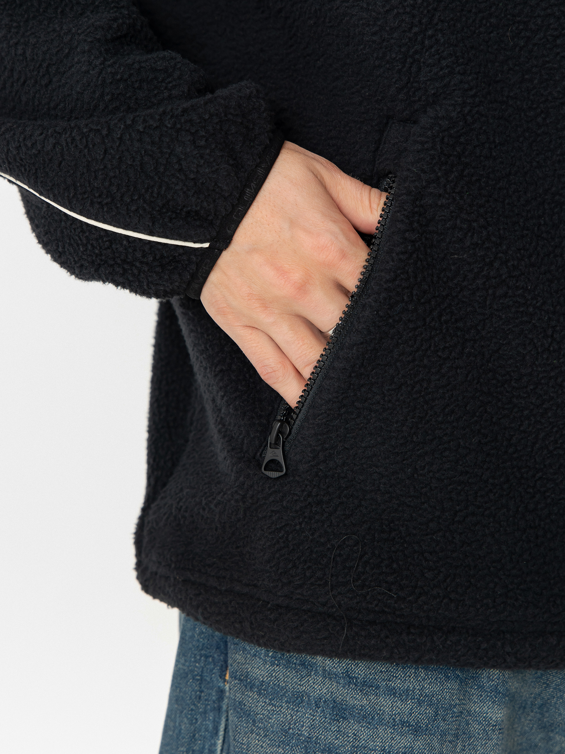 Mens Quiksilver Fleece  Omni Sherpa HZ (black)