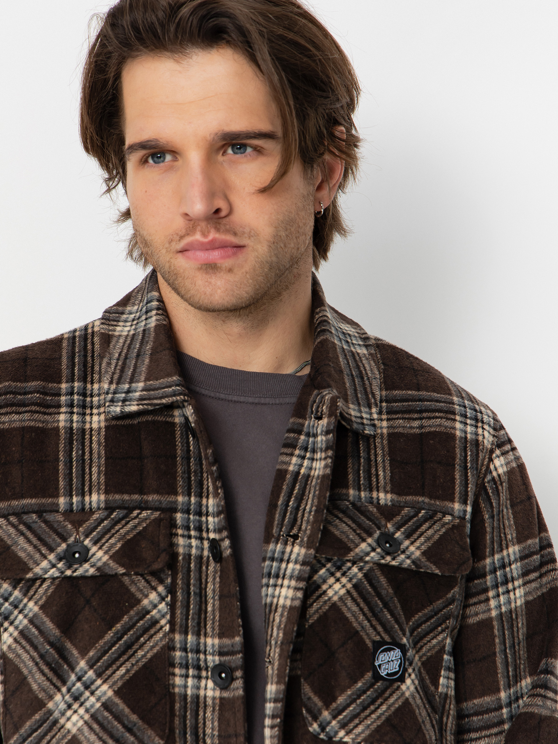 Santa Cruz Shirt Lodge (chestnut check)