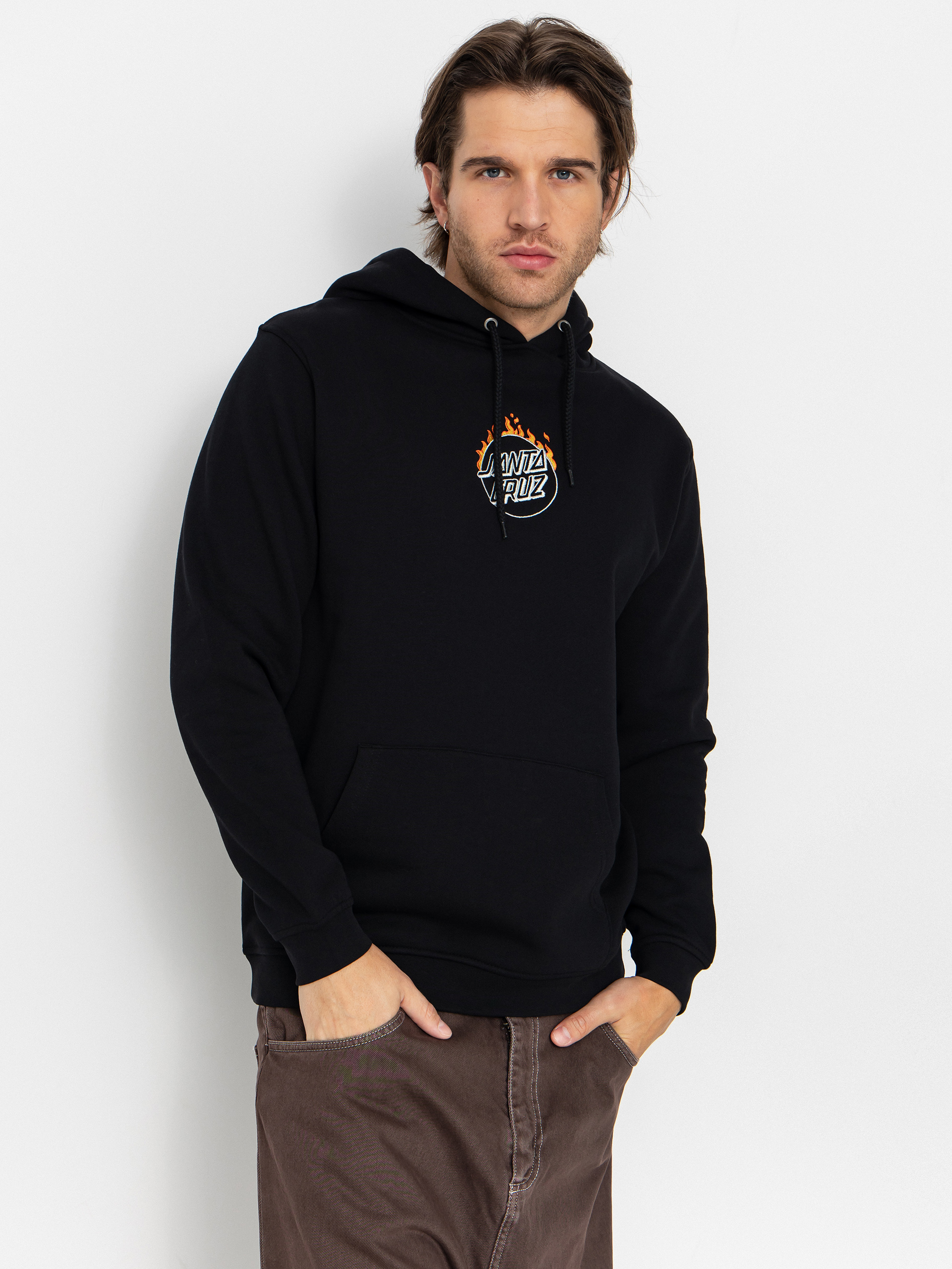 Santa Cruz Sweatshirt Burnt Opus Front (black)