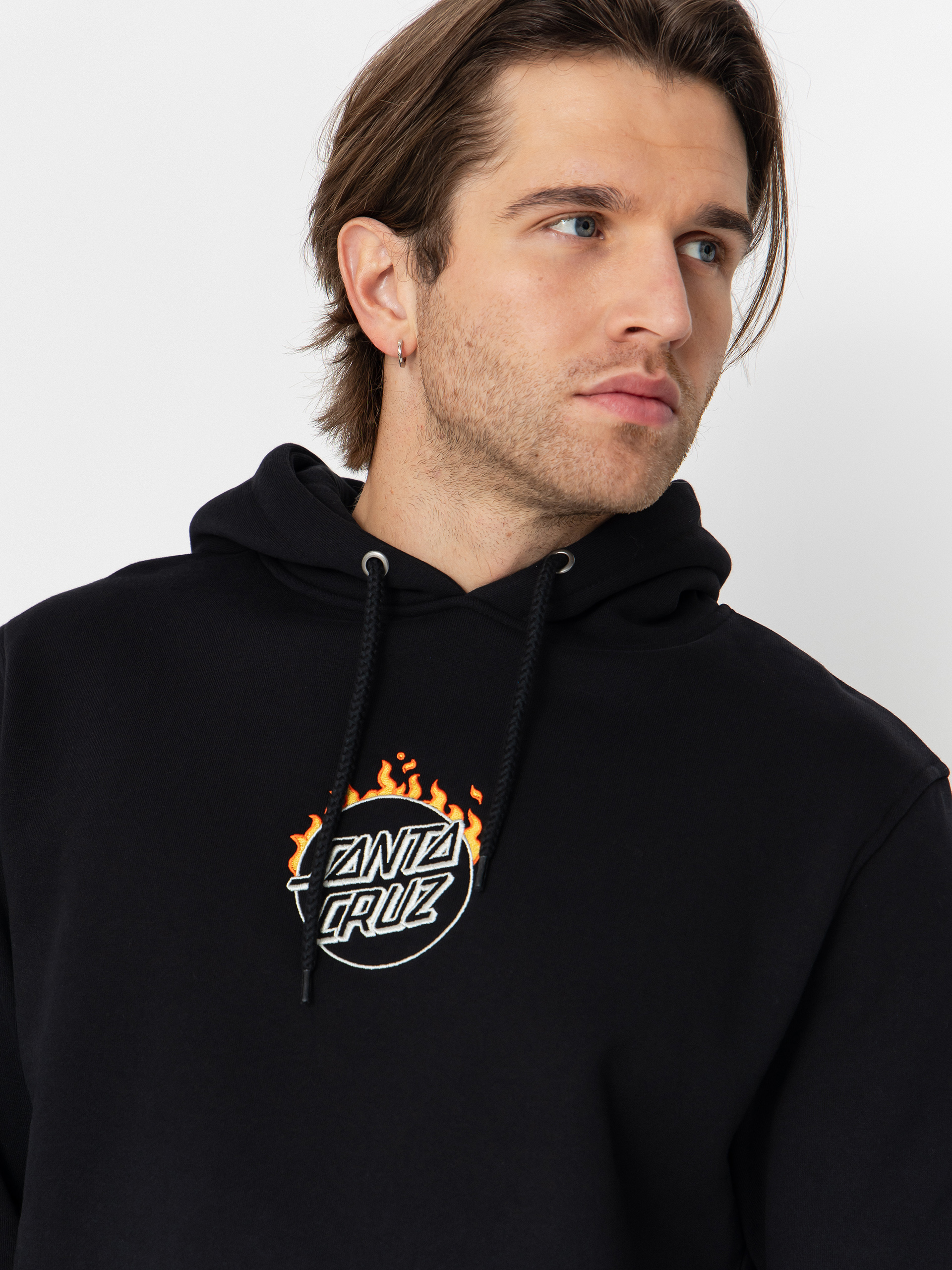 Santa Cruz Sweatshirt Burnt Opus Front (black)