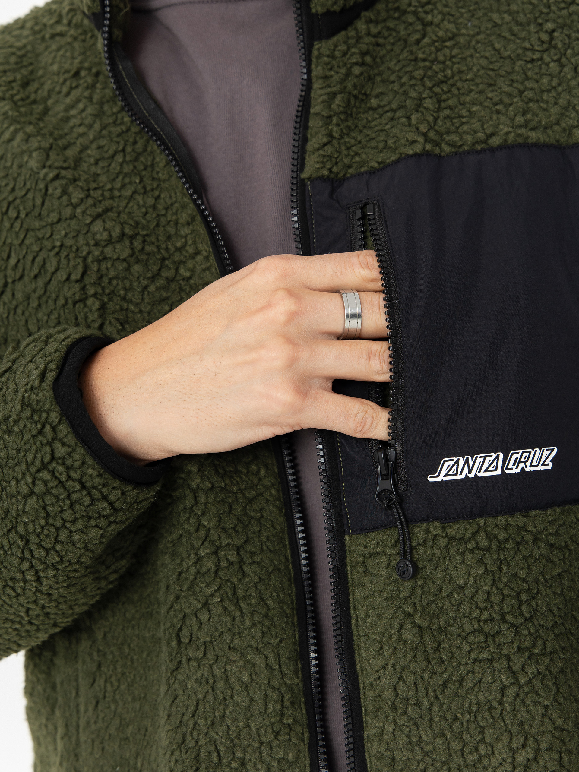 Santa Cruz Jacket Freestyle - green (dark moss)