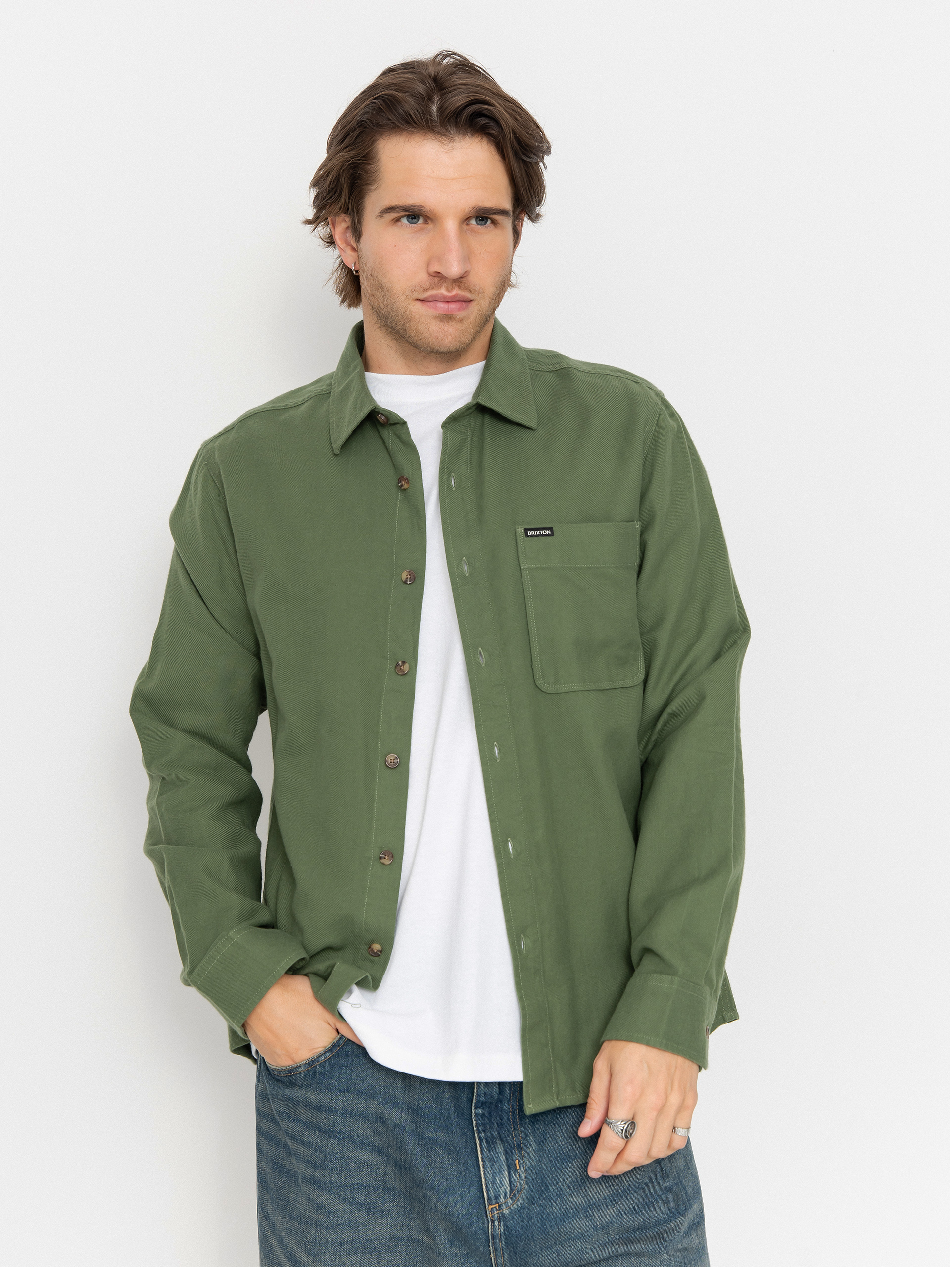 Brixton Shirt Hasting Lw Flannel (wild green)