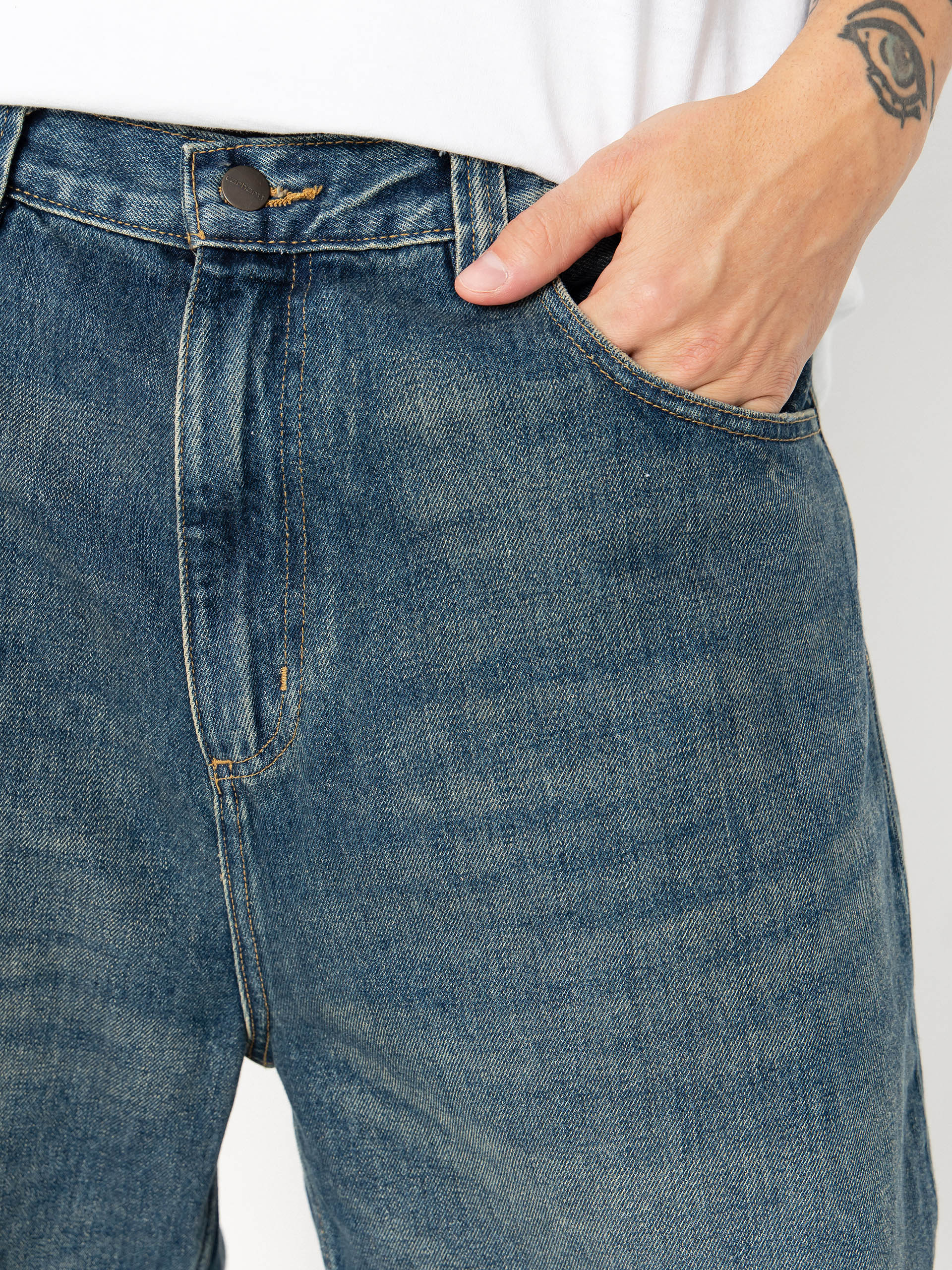 Carhartt WIP Pants Brandon (blue/worn used wash)