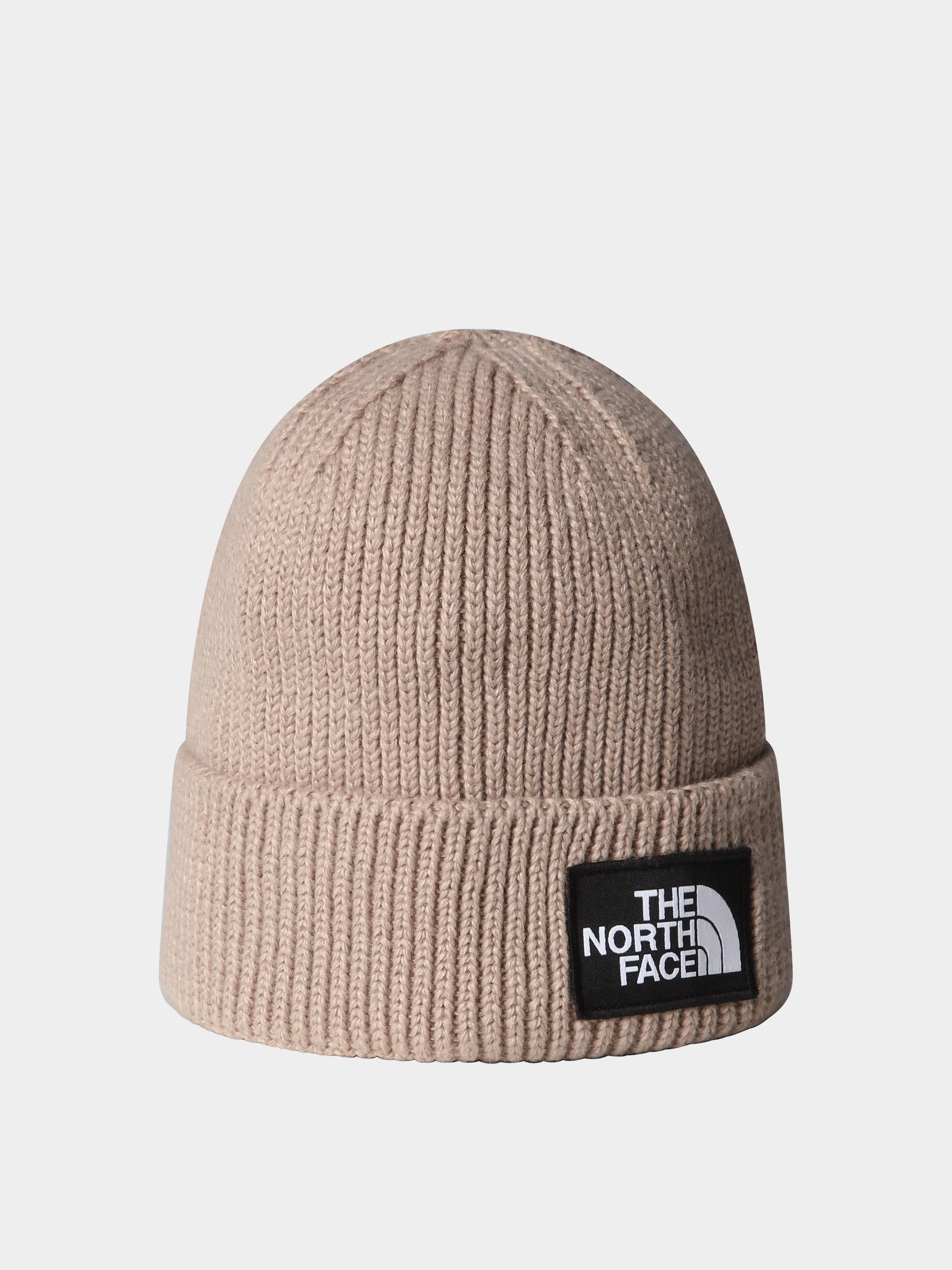 The North Face Beanie Tnf Logo Box Cuffed (mushroom grey)