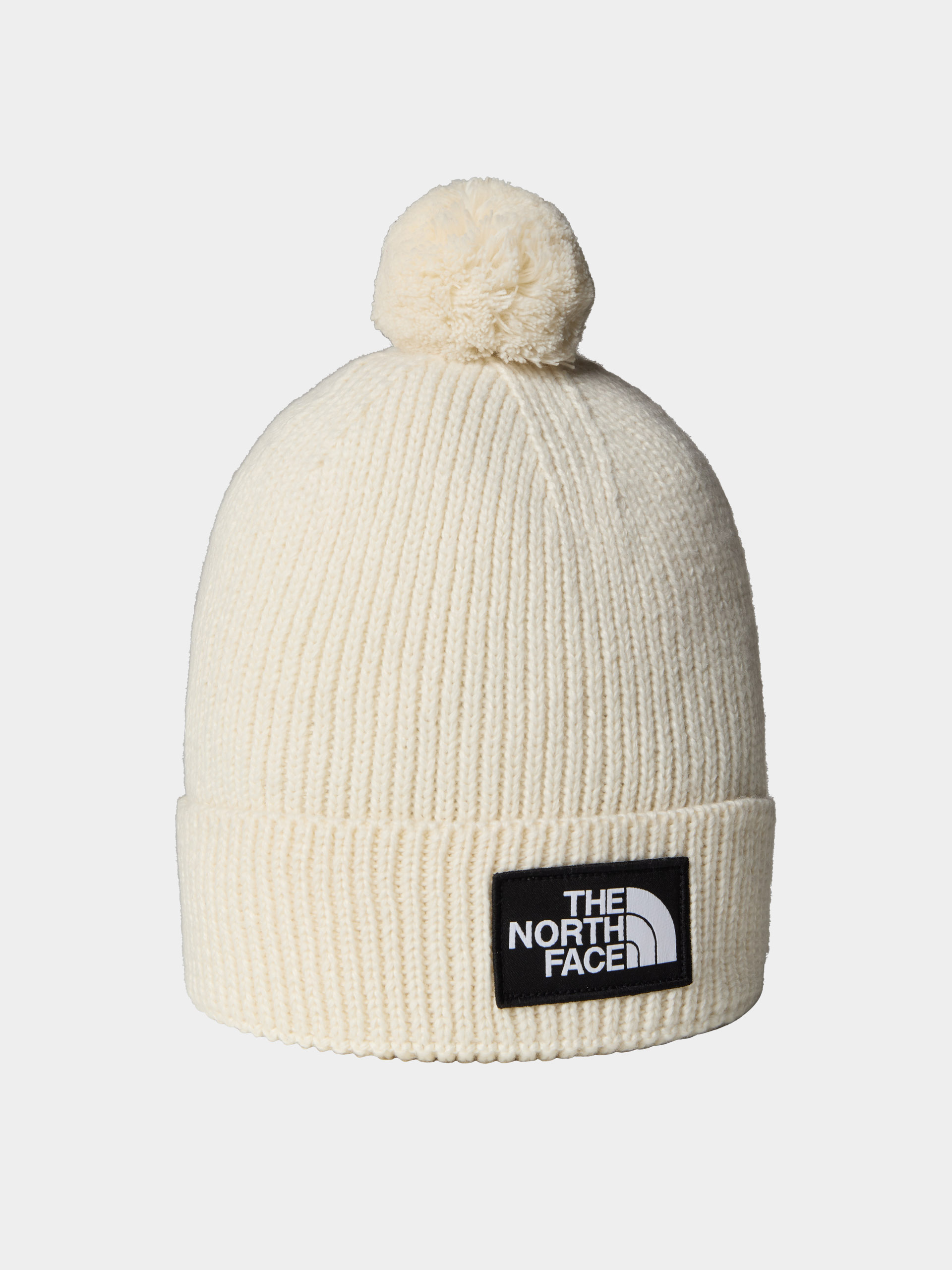 The North Face Beanie Tnf Logo Box Pom (white dune)