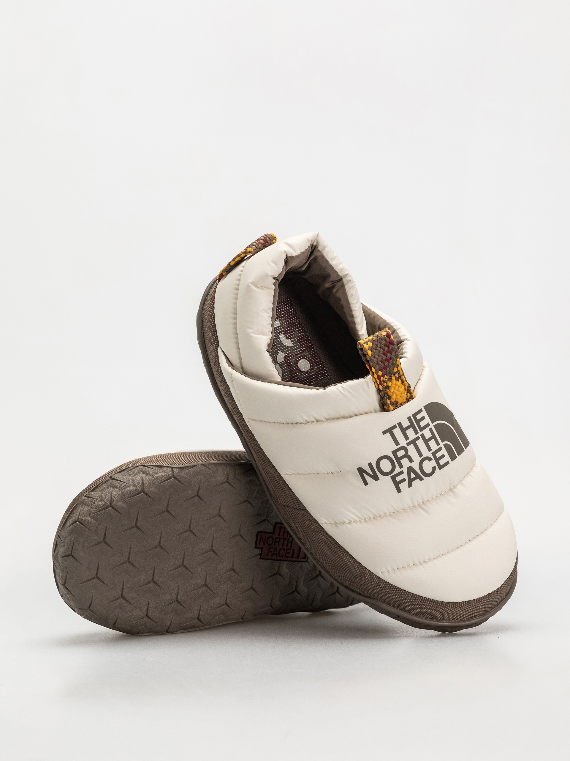 The North Face Schuhe Nuptse Mule Wmn (white dune/mocha brown)