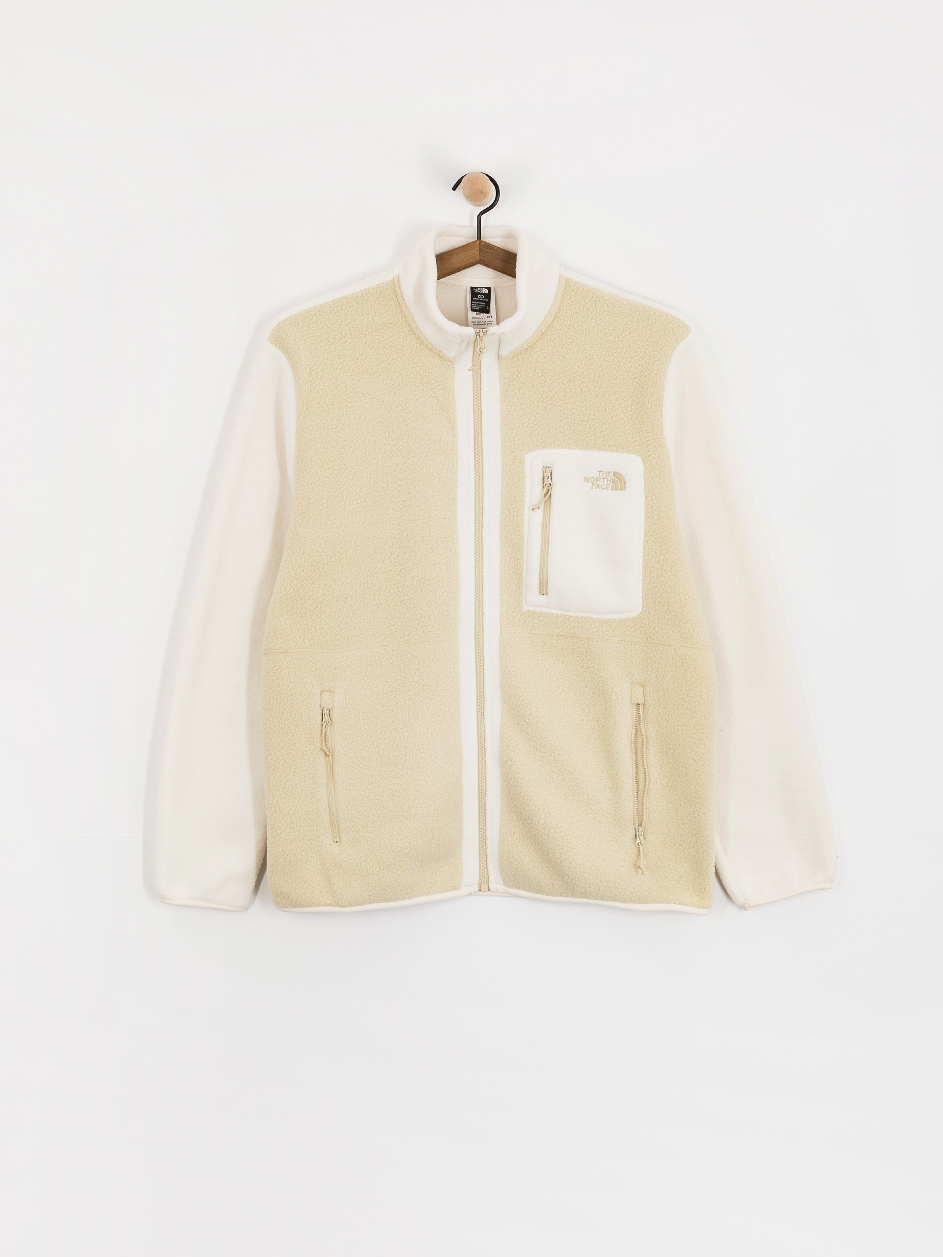 Mens The North Face Yumiori Fleece  (gravel/white dune/grave)