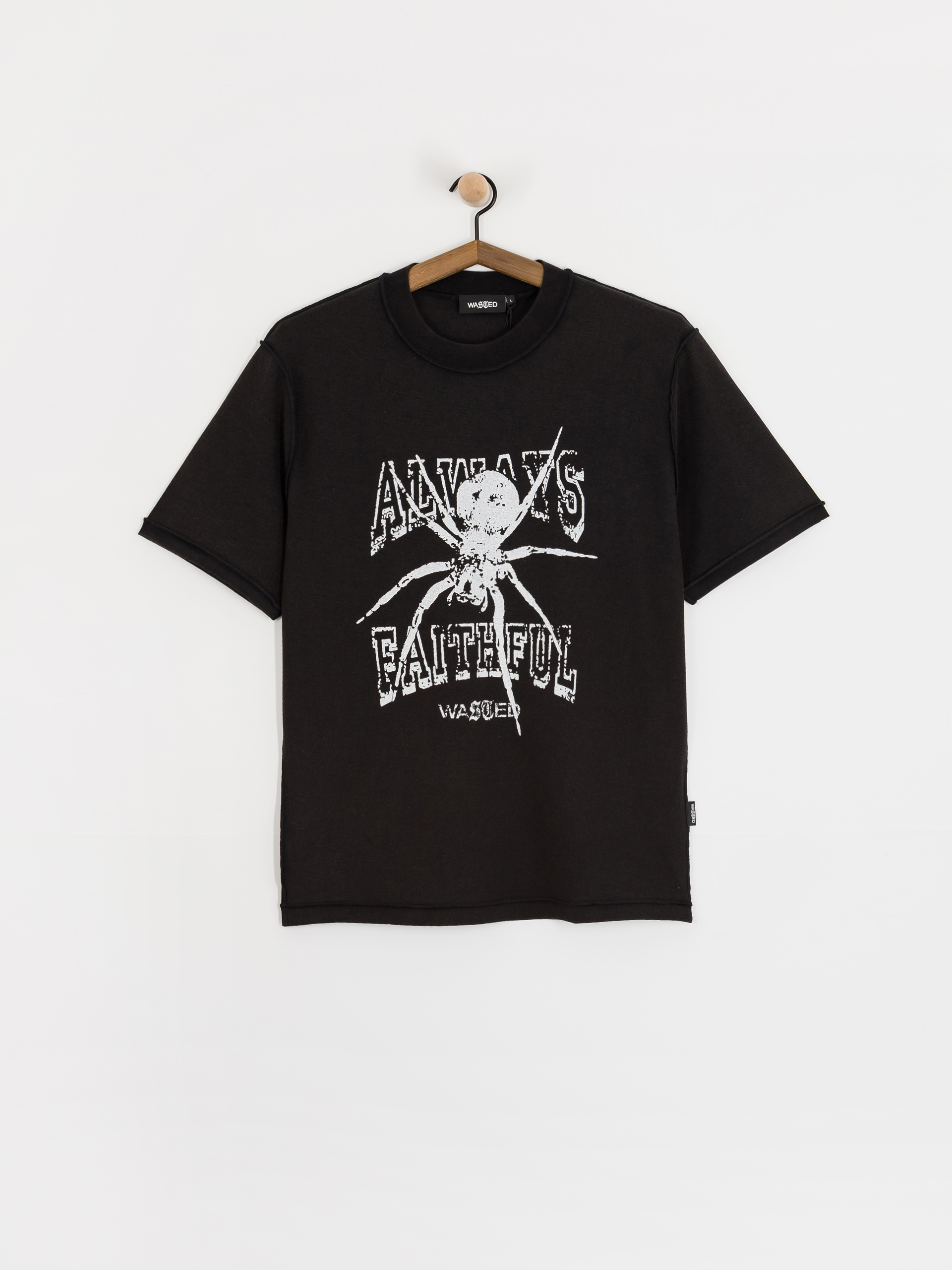Wasted Paris Authentic Reverse T-Shirt (faded black)