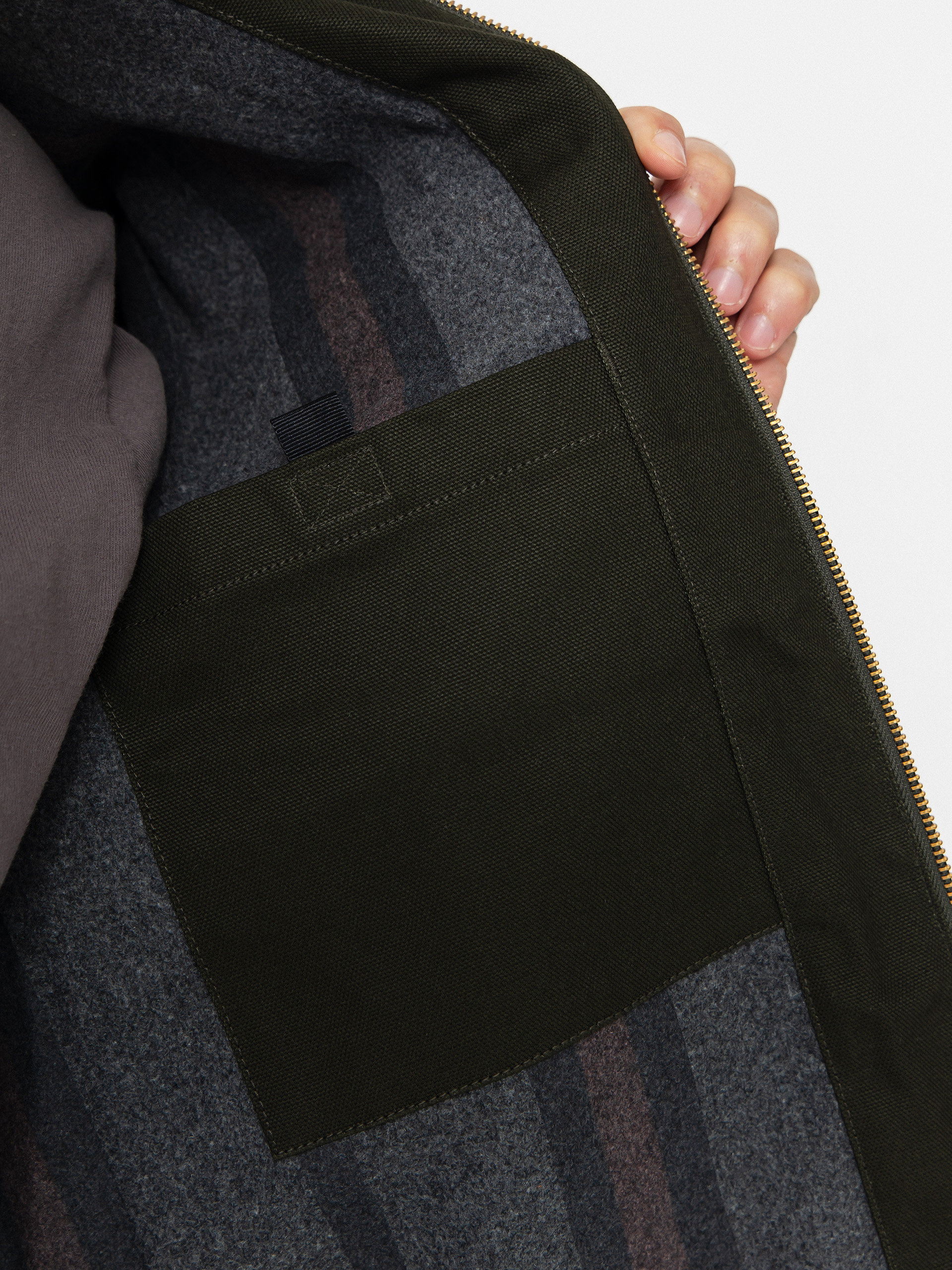 Carhartt WIP Jacket Detroit (olive/black/rigid)